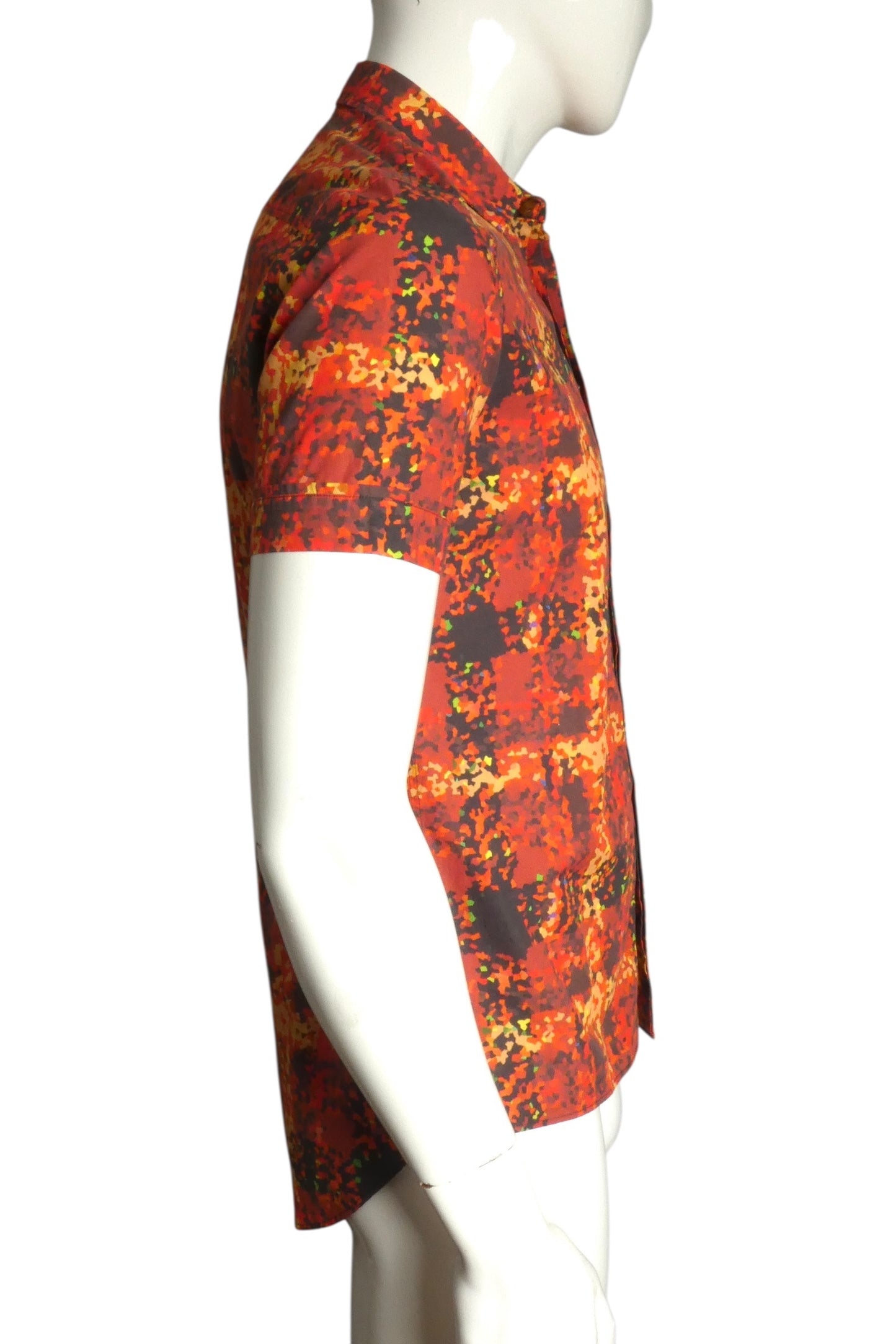 2015 Printed Cotton S/S Shirt, Size Medium