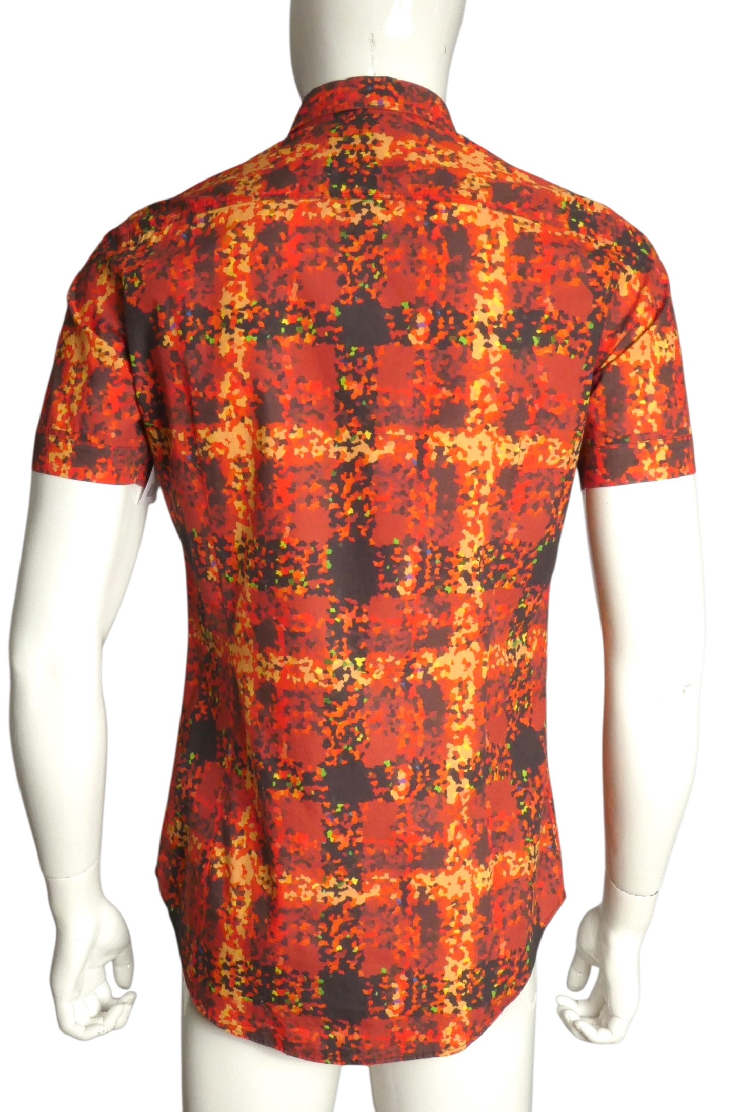 2015 Printed Cotton S/S Shirt, Size Medium