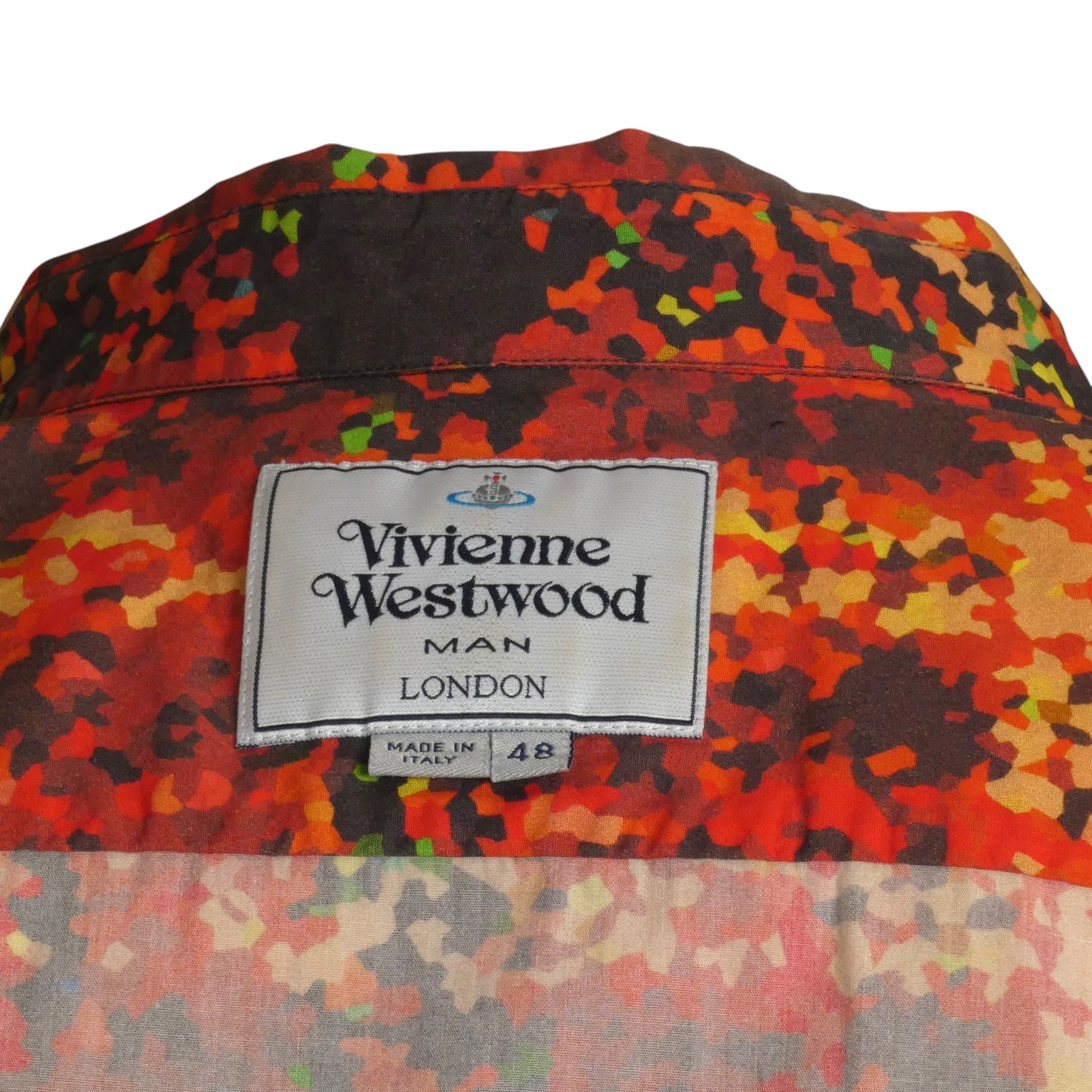 2015 Printed Cotton S/S Shirt, Size Medium