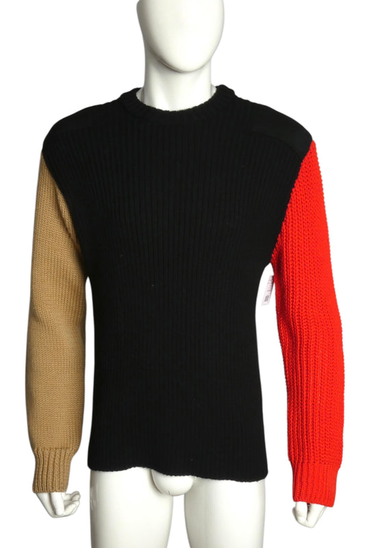 CALVIN KLEIN- 2017 Wool Color Block Sweater, Size XL
