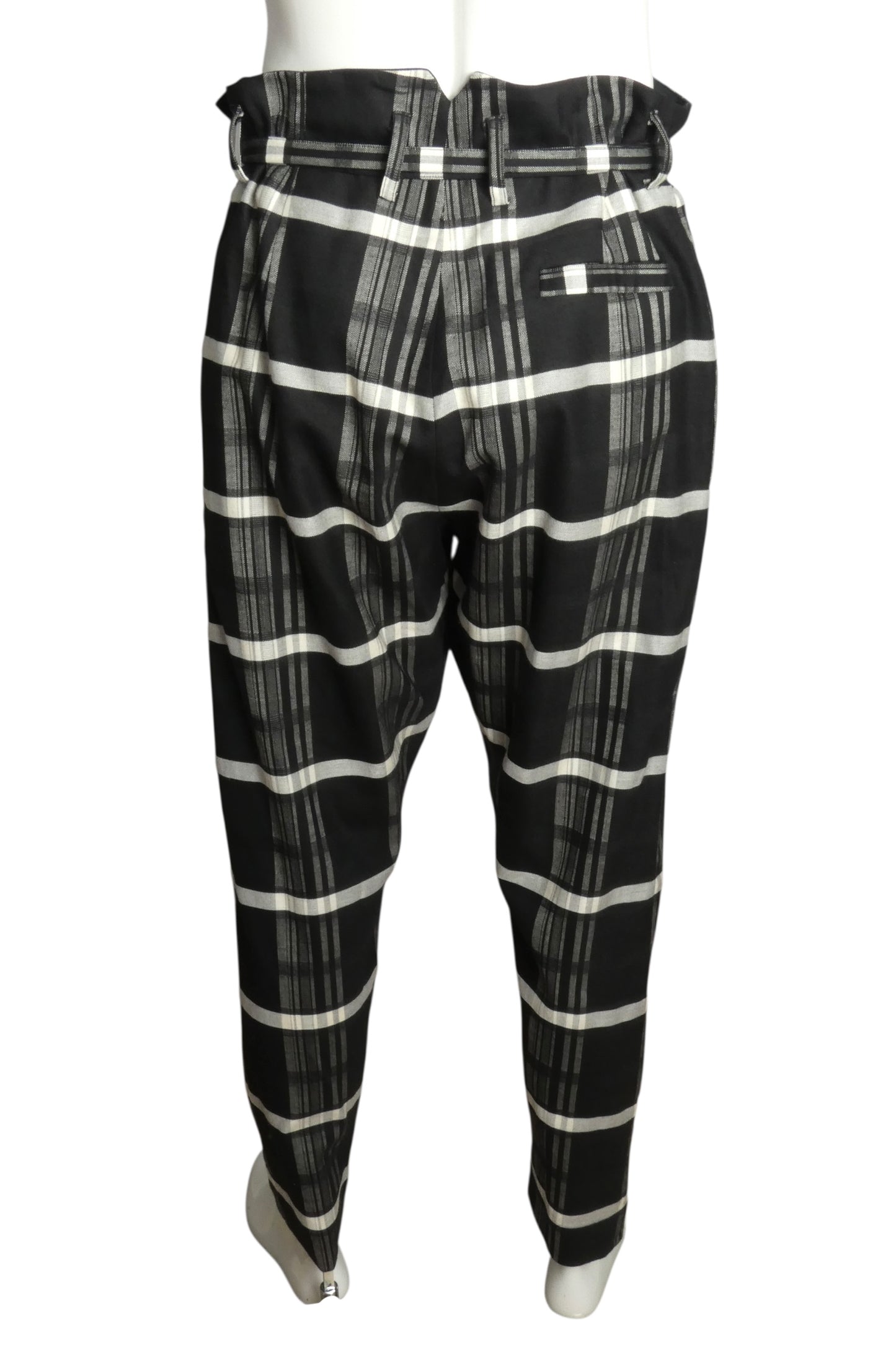 Wool Paper Bag Pants, Waist 32