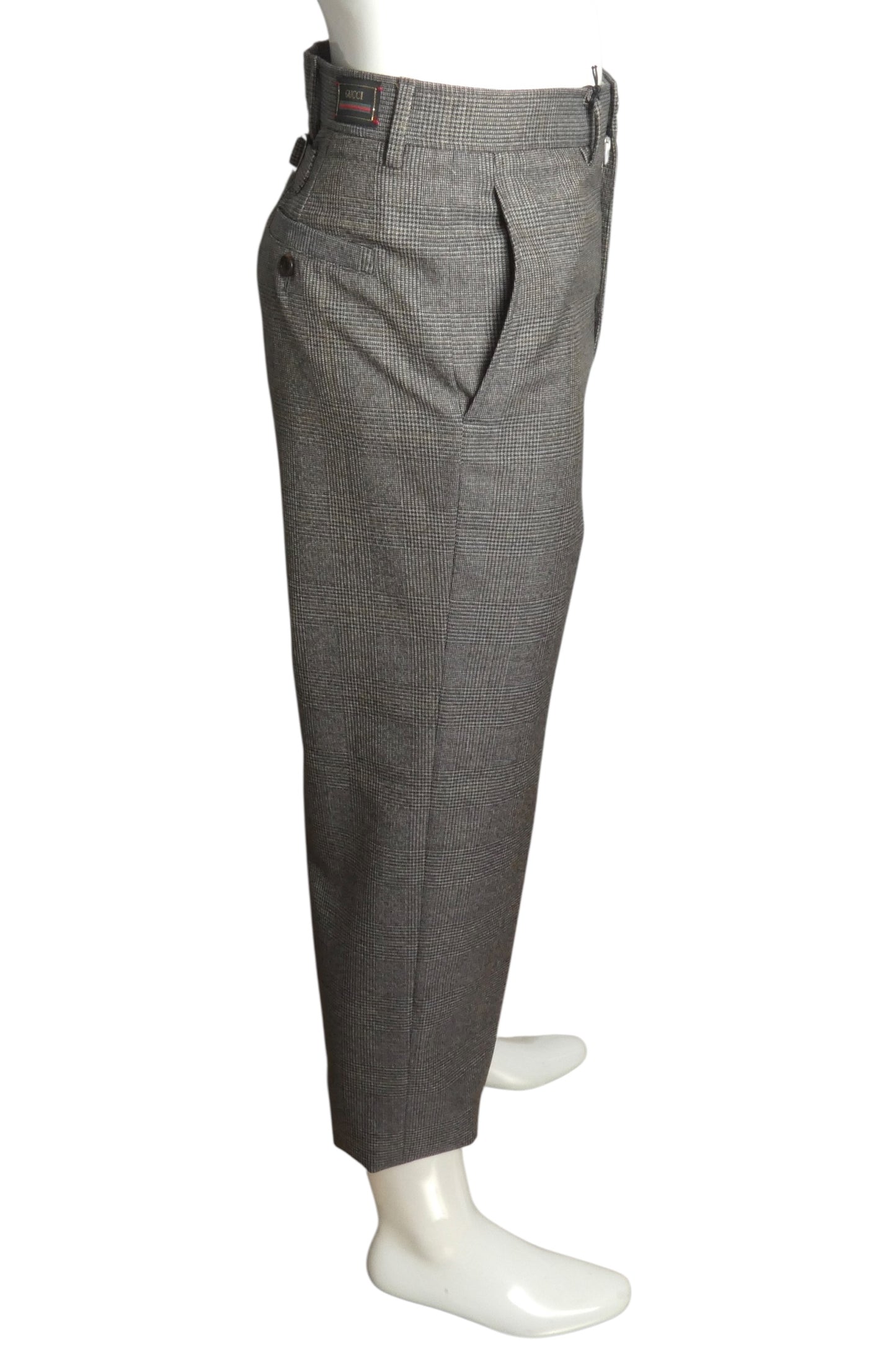 GUCCI- NWT 2022 Grey Wool Slacks, Waist 32