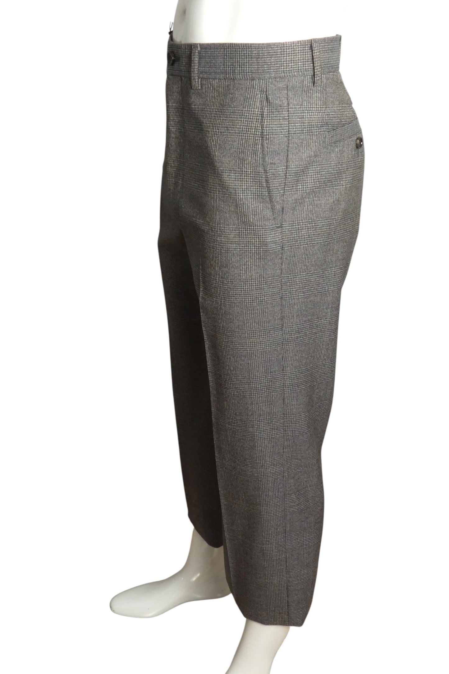 GUCCI- NWT 2022 Grey Wool Slacks, Waist 32