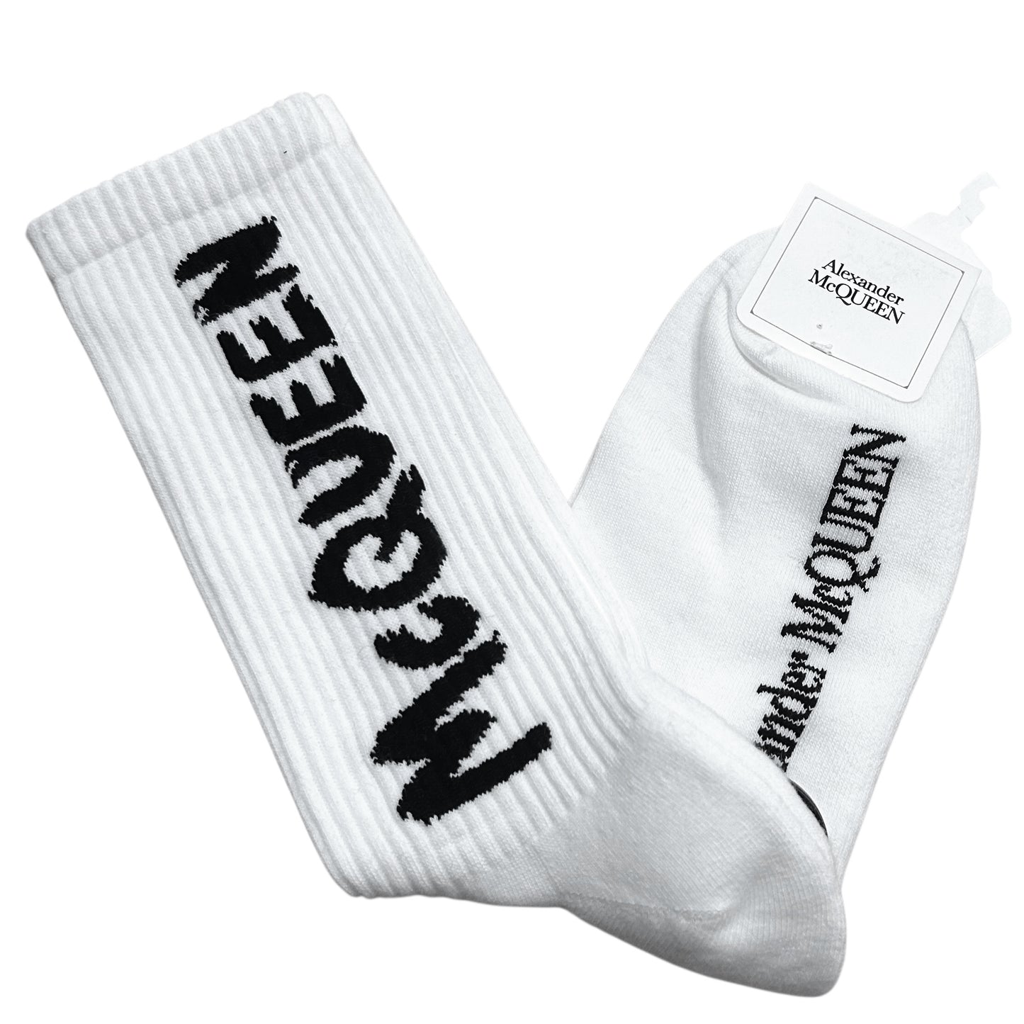 NWT Cotton Logo Socks, Size-Medium