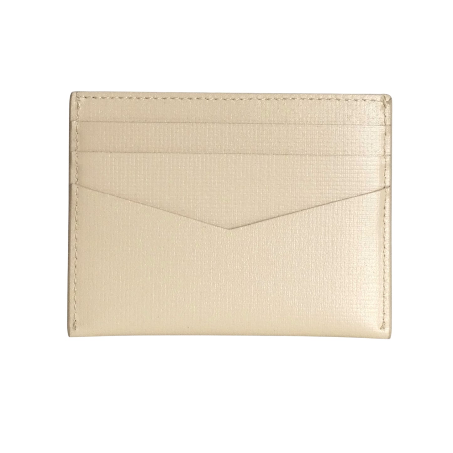 GIVENCHY- Tan Leather Credit Card Holder