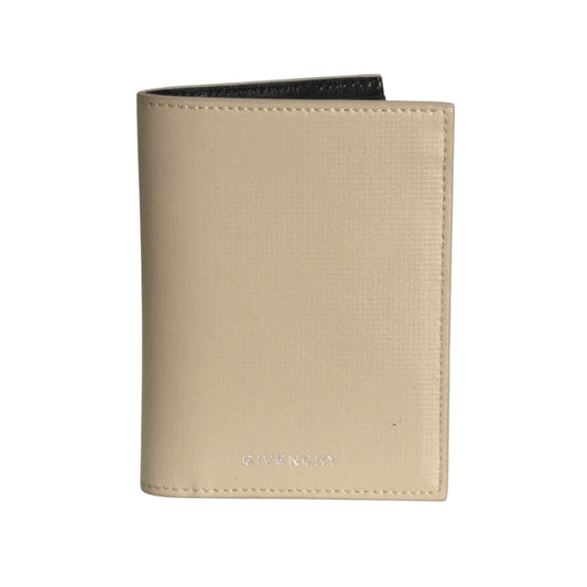 GIVENCHY- Tan Leather Slim Fold Wallet