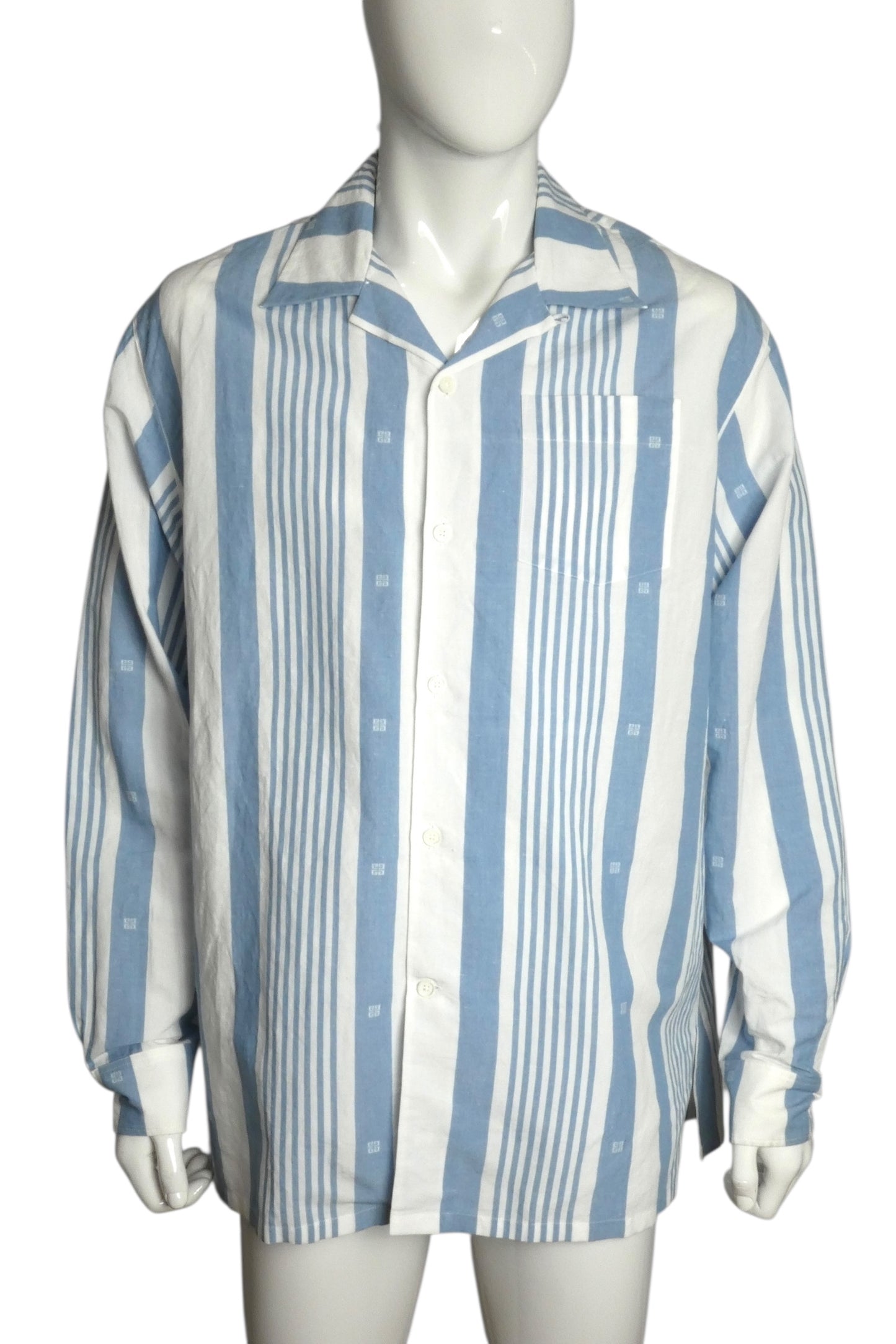 GIVENCHY- NWT 2024 Striped Linen L/S Shirt, Size Small