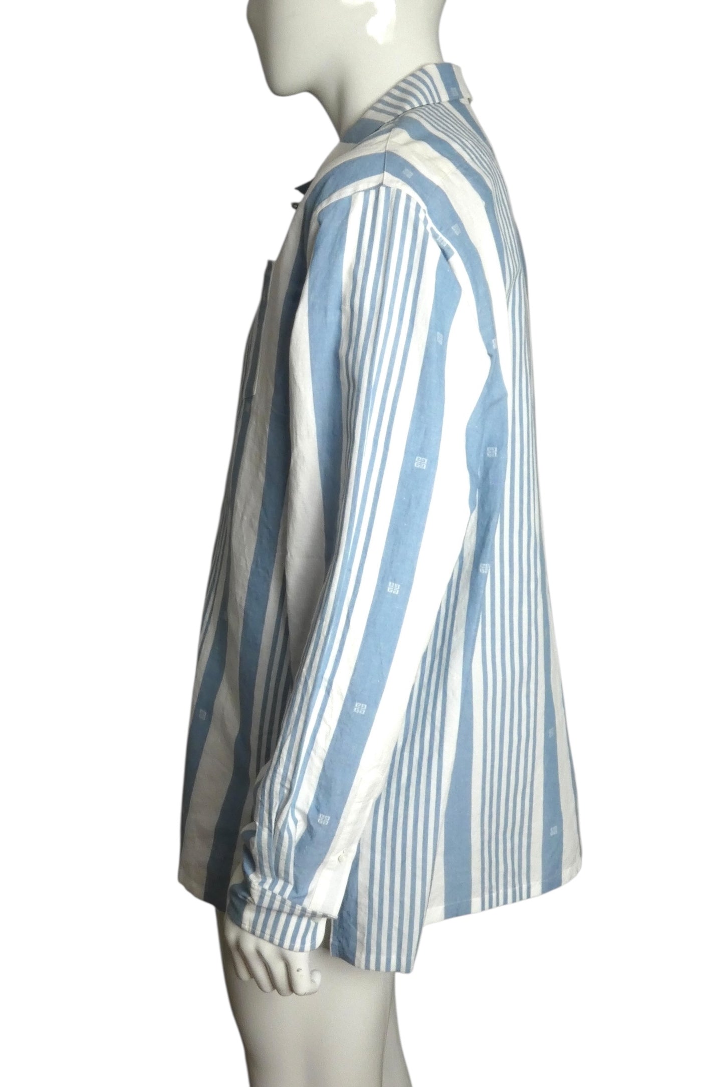 GIVENCHY- NWT 2024 Striped Linen L/S Shirt, Size Small