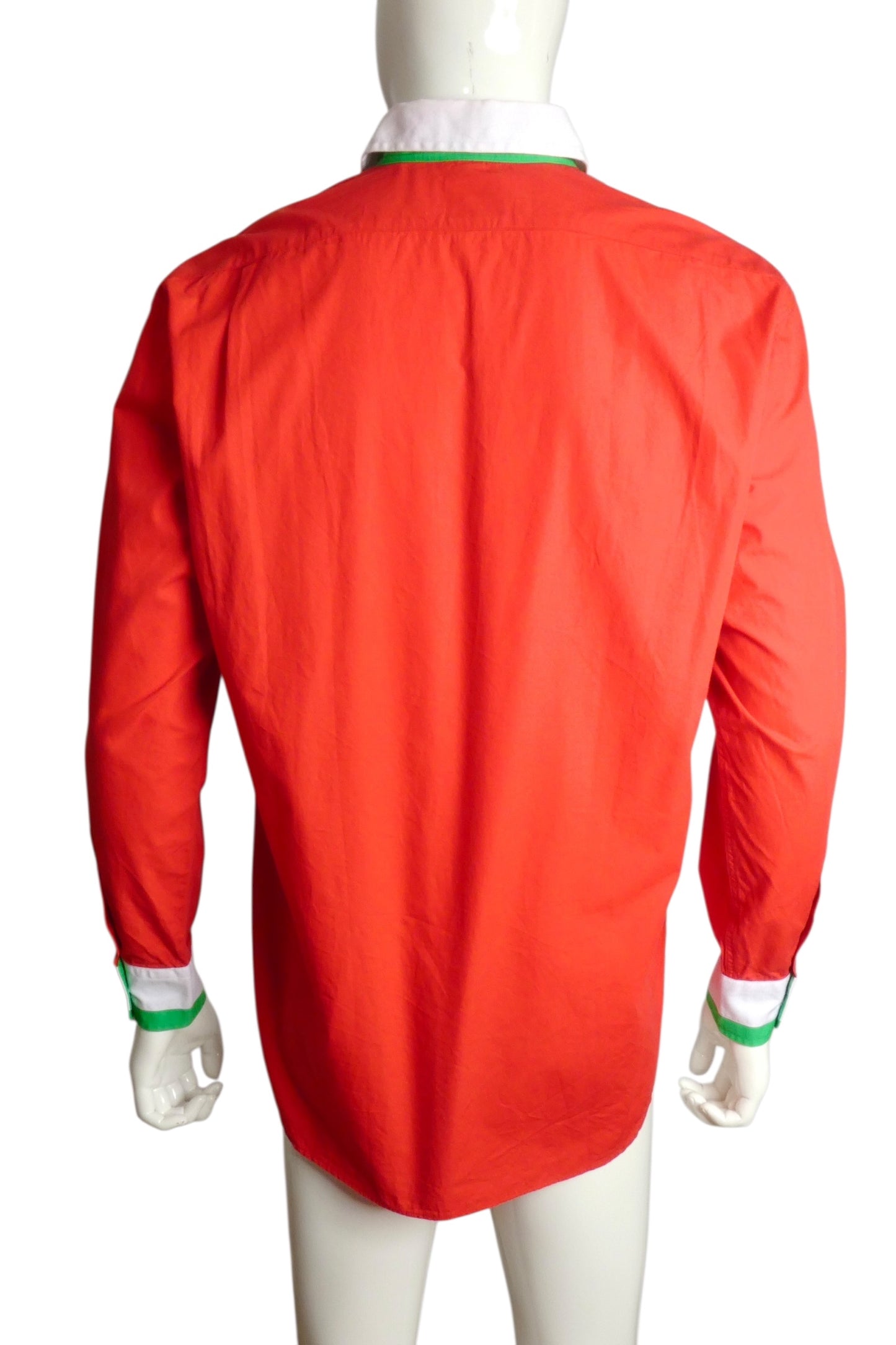 MOSCHINO CHEAP & CHIC- 1990s L/S Watermelon Shirt, Size Large