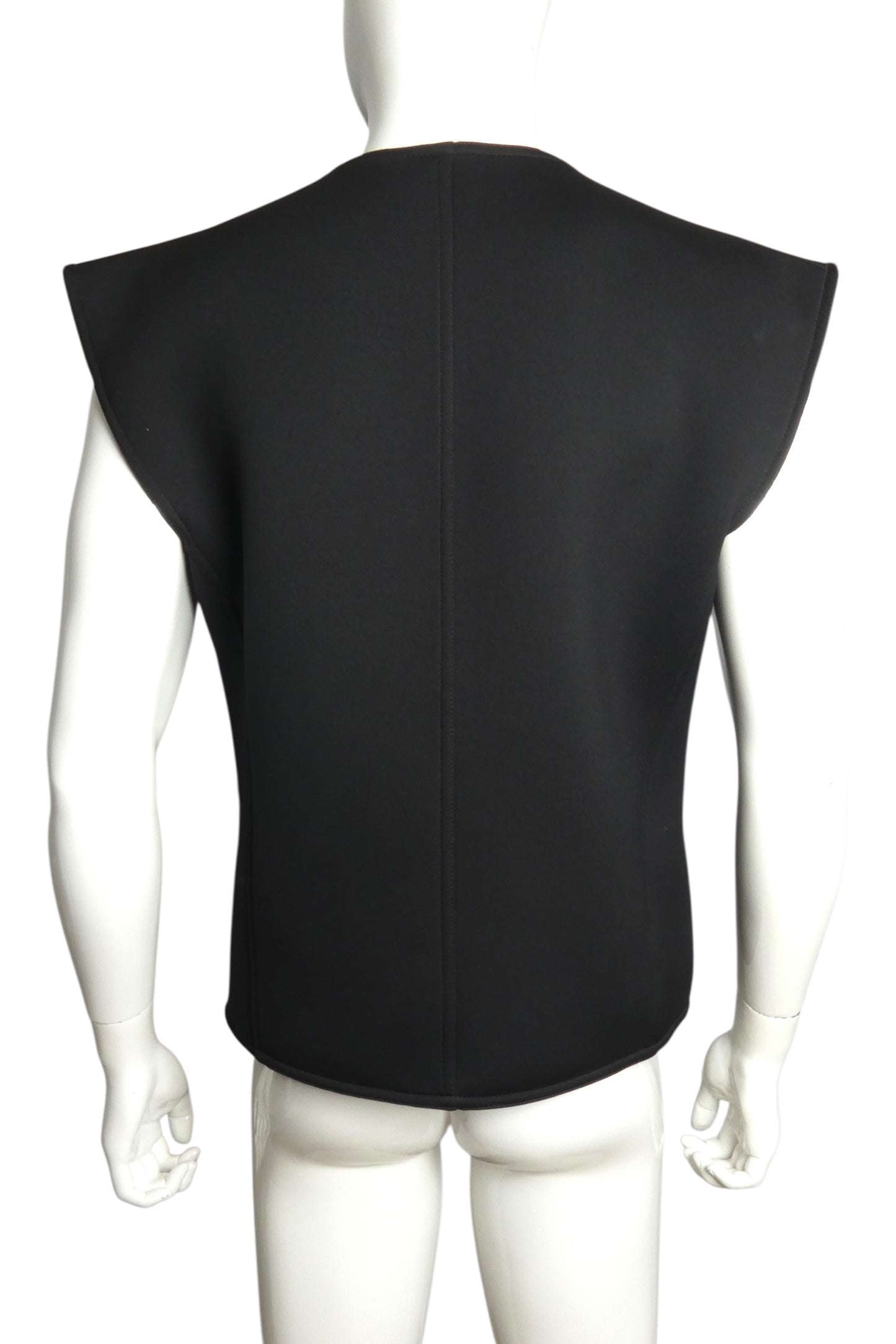 PIERRE CARDIN (HAUTE COUTURE)- 2010 Neoprene & Vinyl Vest, Size Large