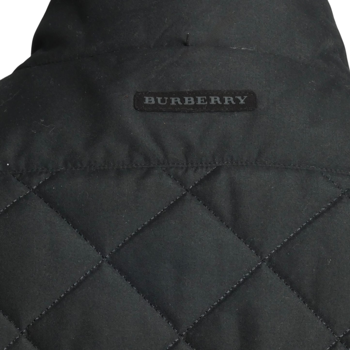 BURBERRY- Black Puffer Vest, Size Large