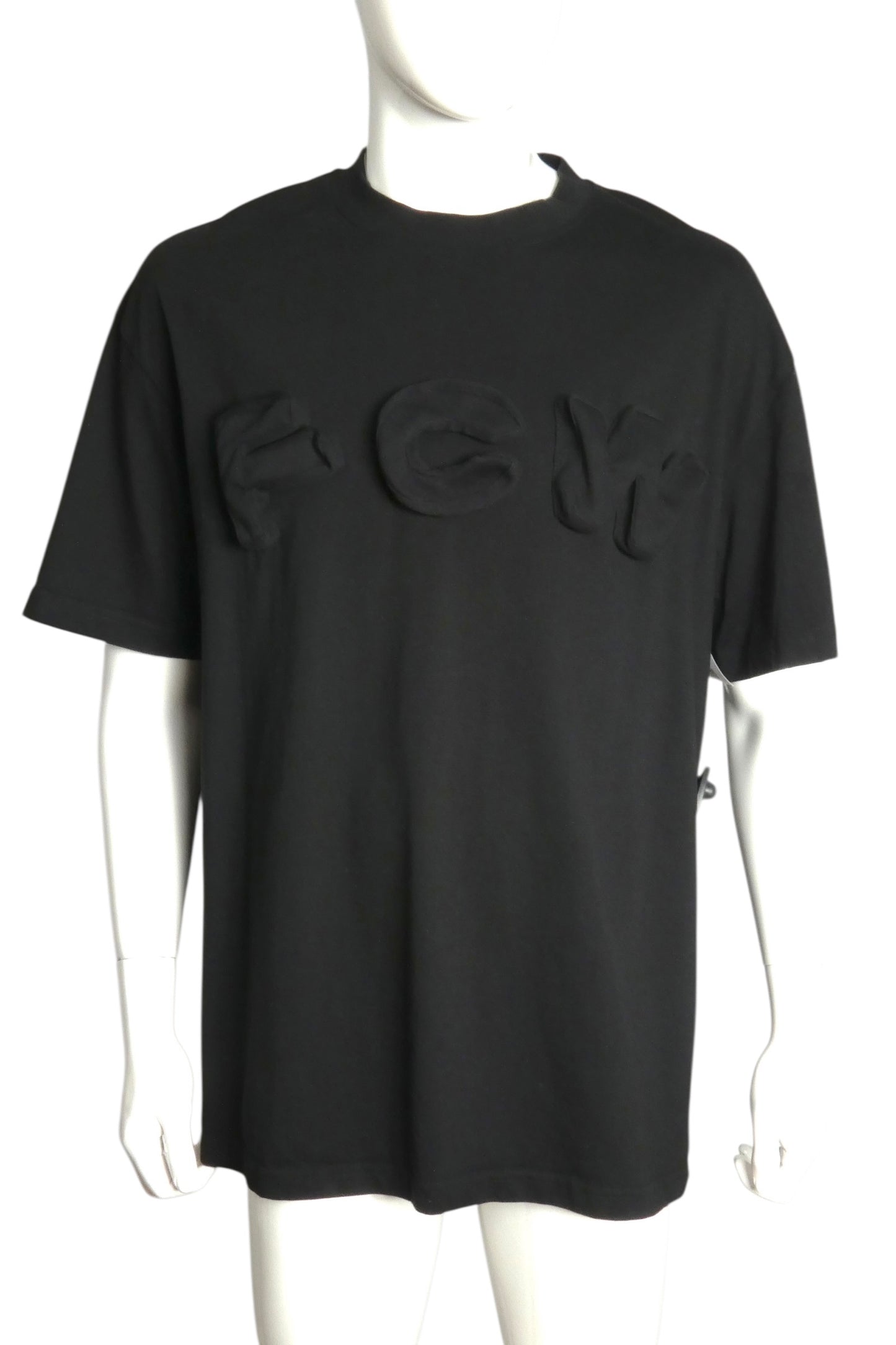 FENG CHEN WANG- 2022 Black Cotton 3D Cotton T-Shirt, Size Large