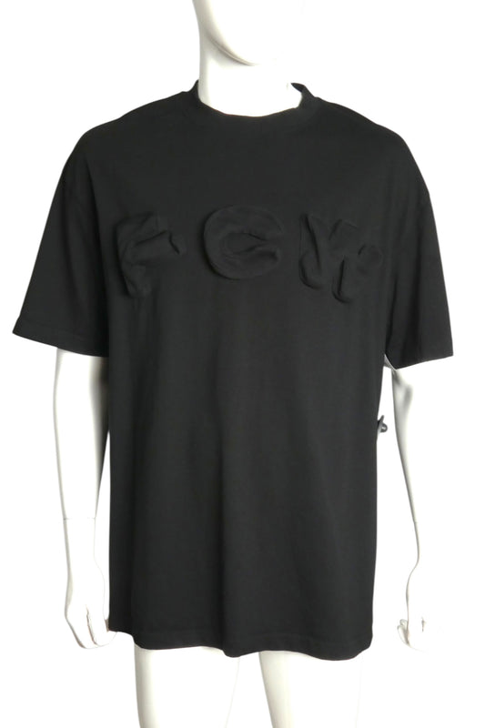 FENG CHEN WANG- 2022 Black Cotton 3D Cotton T-Shirt, Size Large