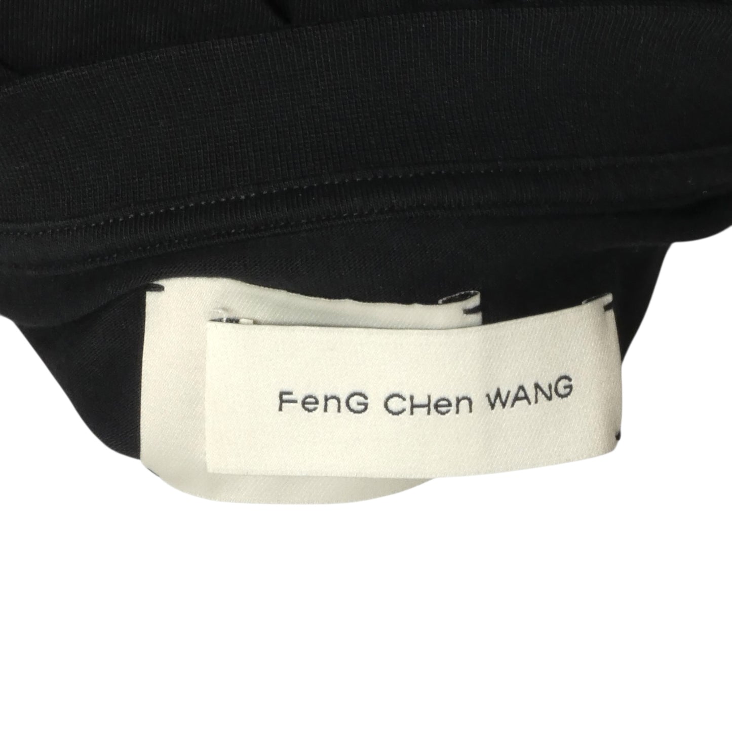 FENG CHEN WANG- 2022 Black Cotton 3D Cotton T-Shirt, Size Large