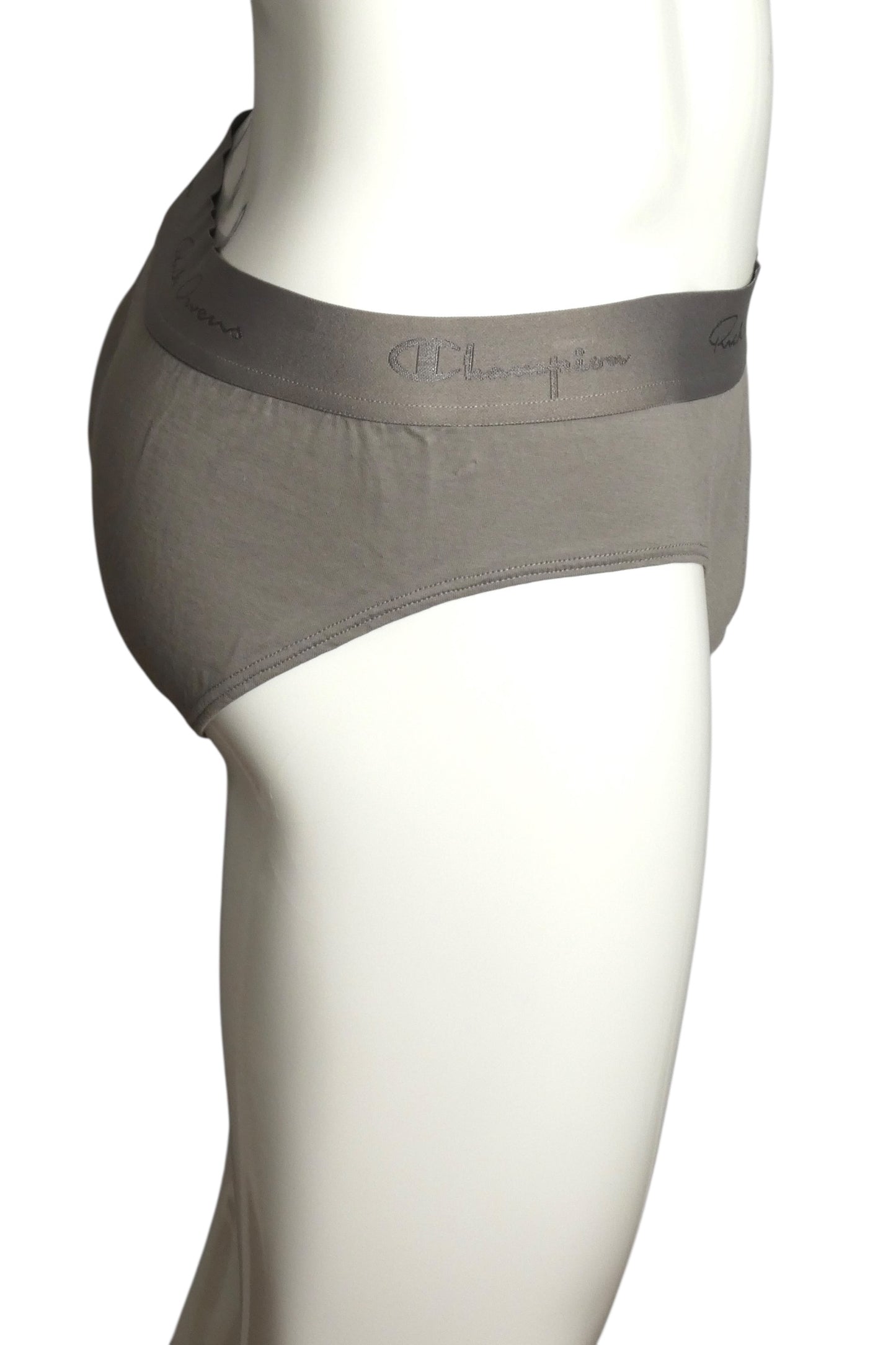 CHAMPION X RICK OWENS- NWT 2pr Gray Cotton Briefs, Size XL