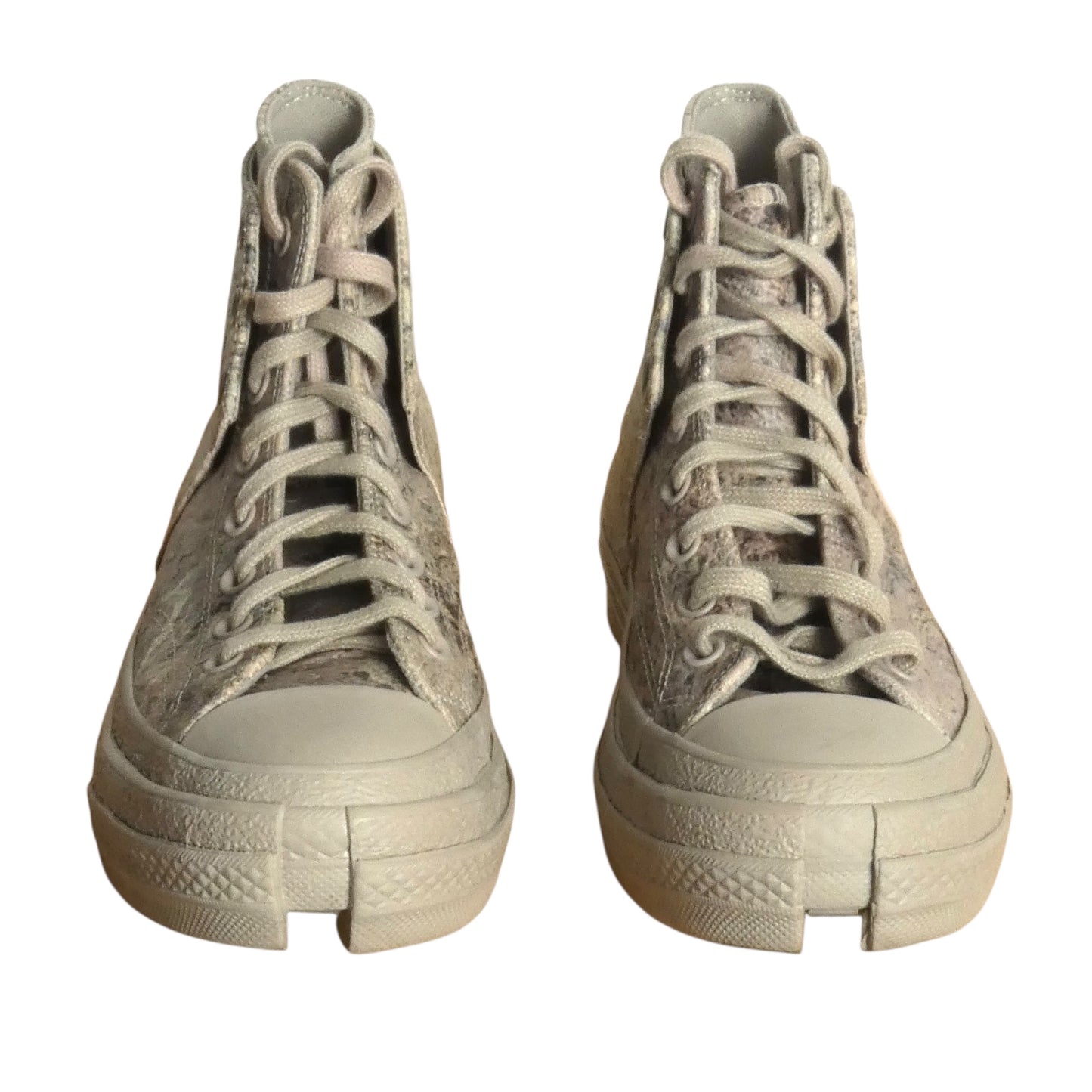 FENG CHEN WANG X CONVERSE-Concrete Print Hi-Tops, Size-9