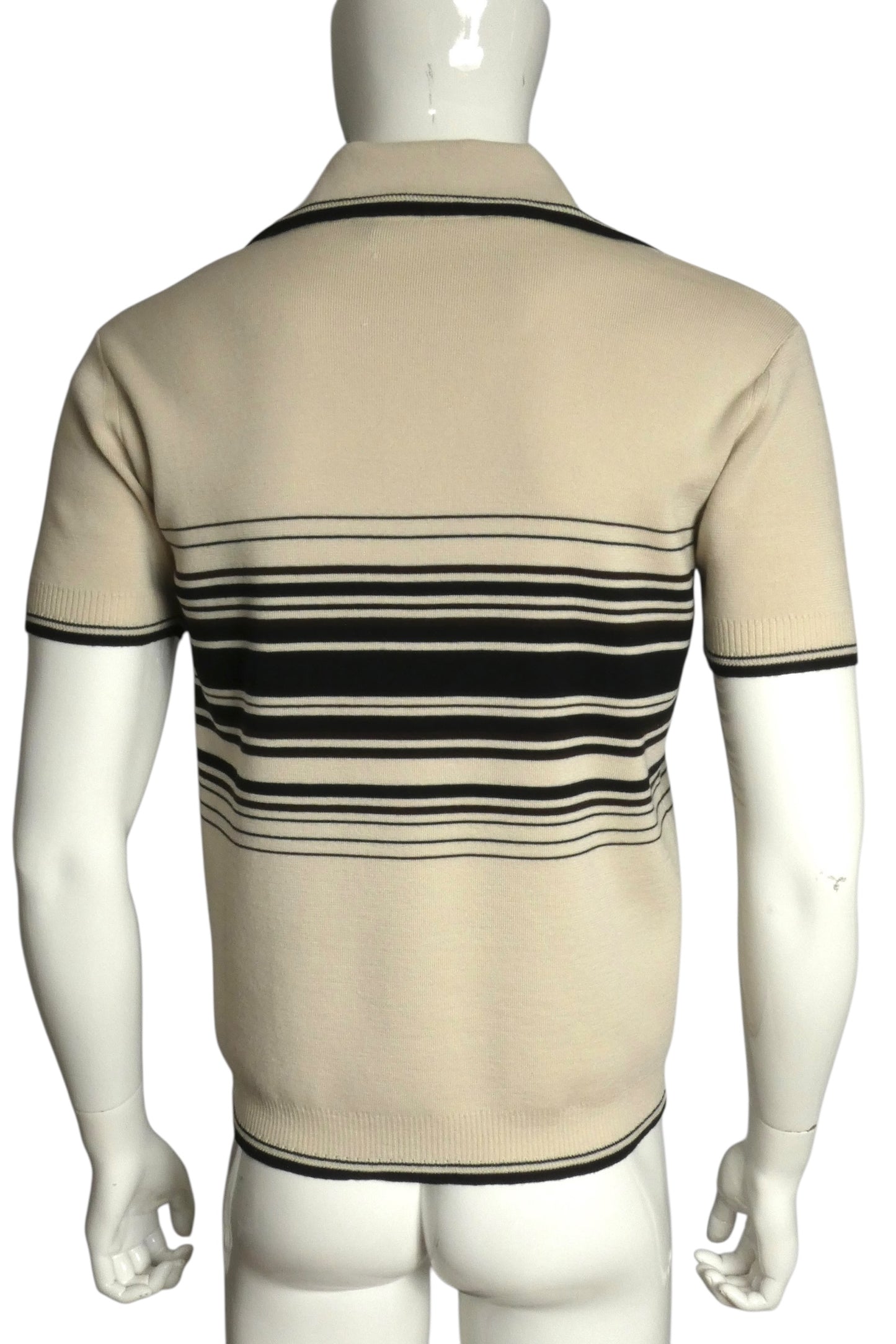 DOLCE & GABBANA- Wool Knit S/S Sweater Shirt, Size Medium