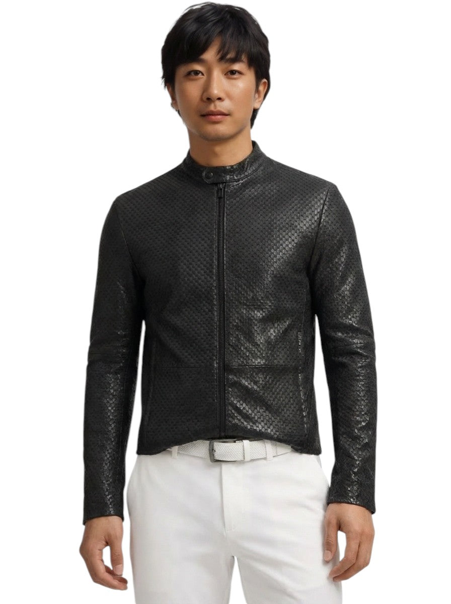 2017 Leather Jacket, Size Medium