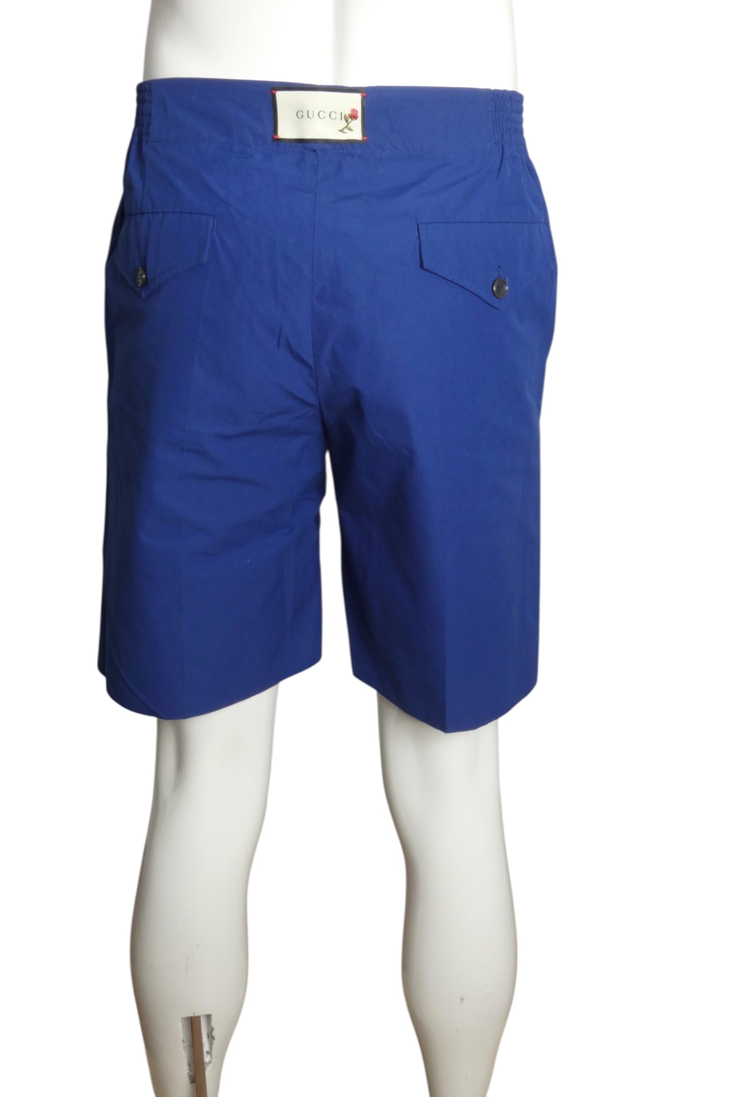 GUCCI- NWT 2019 Blue Cotton Casual Shorts, Waist-30