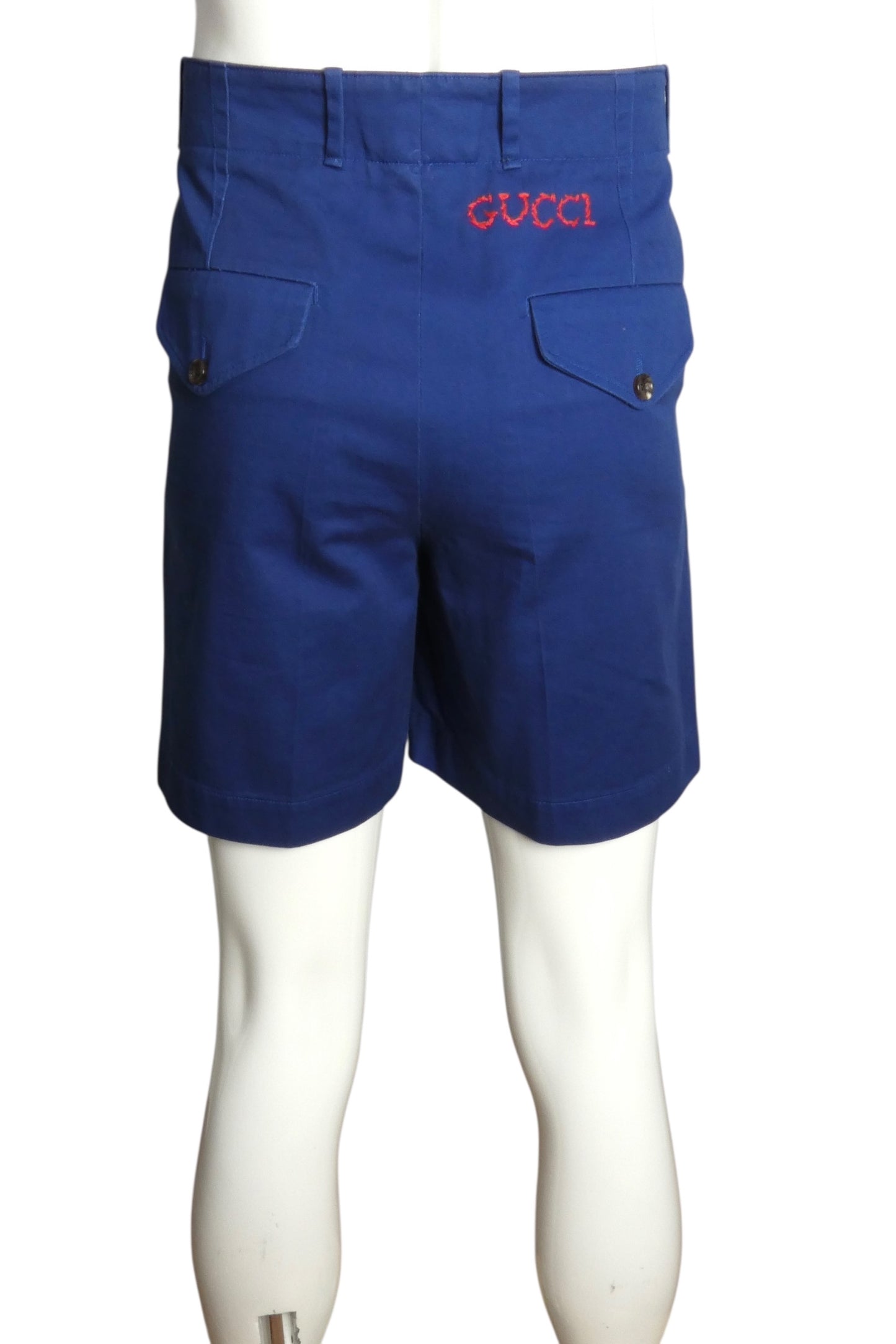 GUCCI- NWT 2018 Blue Cotton Shorts, Waist-32