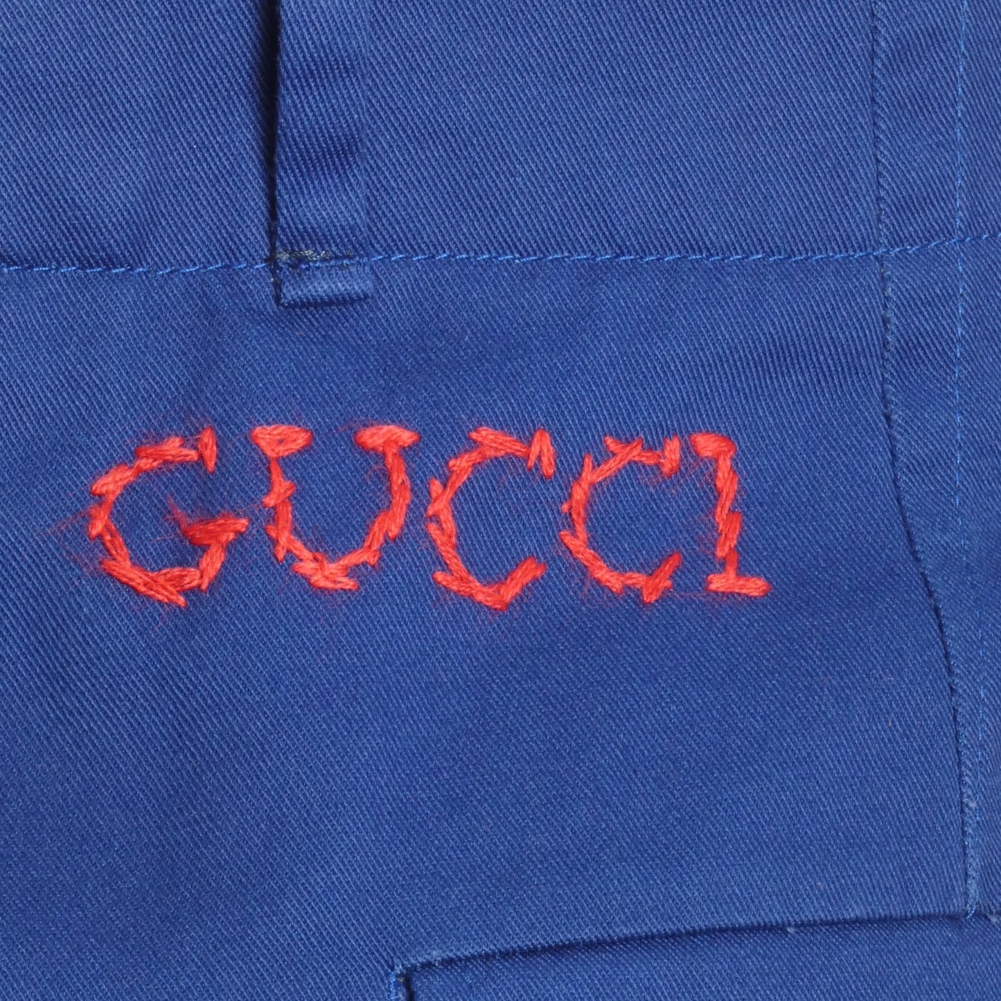 GUCCI- NWT 2018 Blue Cotton Shorts, Waist-32