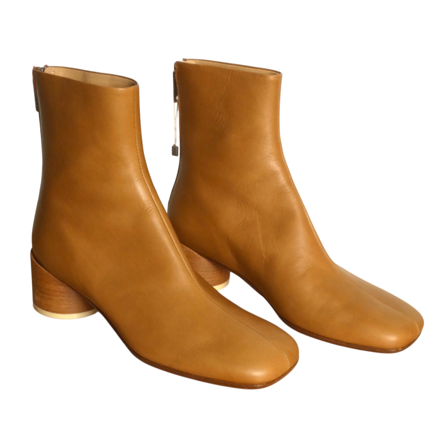 MM6 MAISON MARGILLA-NWT Anatomic Leather Ankle Boots, Size-41