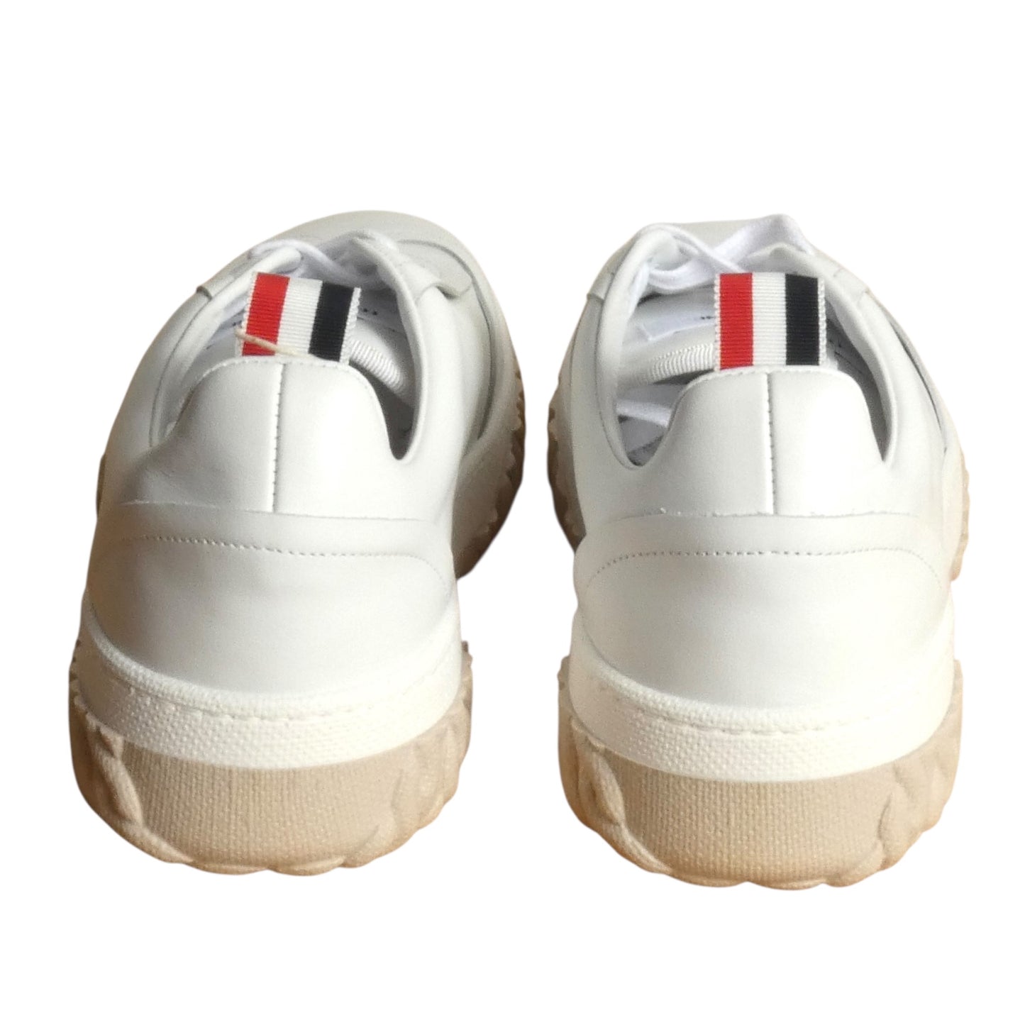 THOM BROWNE-NWT Leather Field Sneakers, Size-8