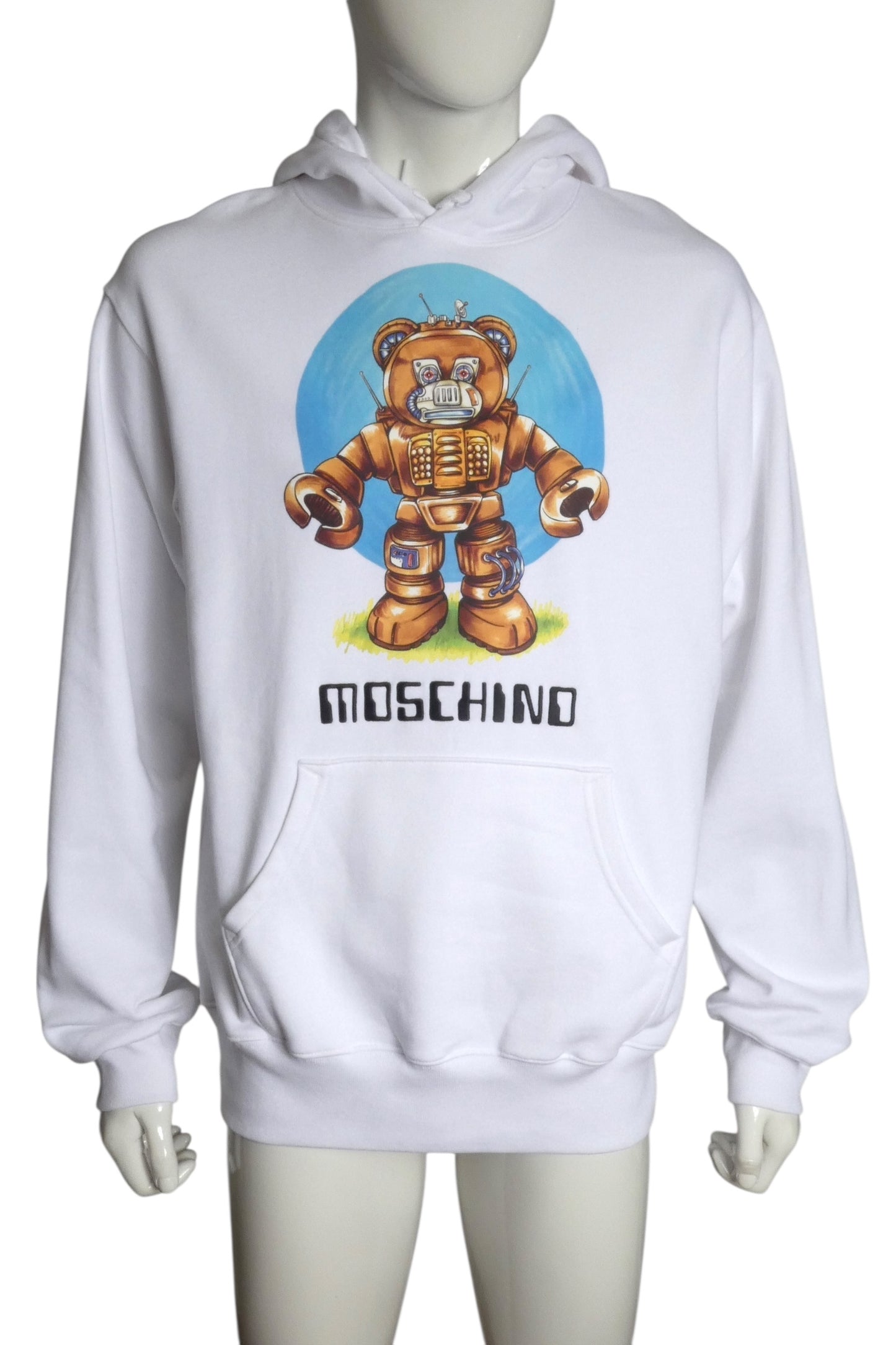 MOSCHINO COUTURE- NWT 2022 Graphic Print Hoodie Sweatshirt, Size Medium
