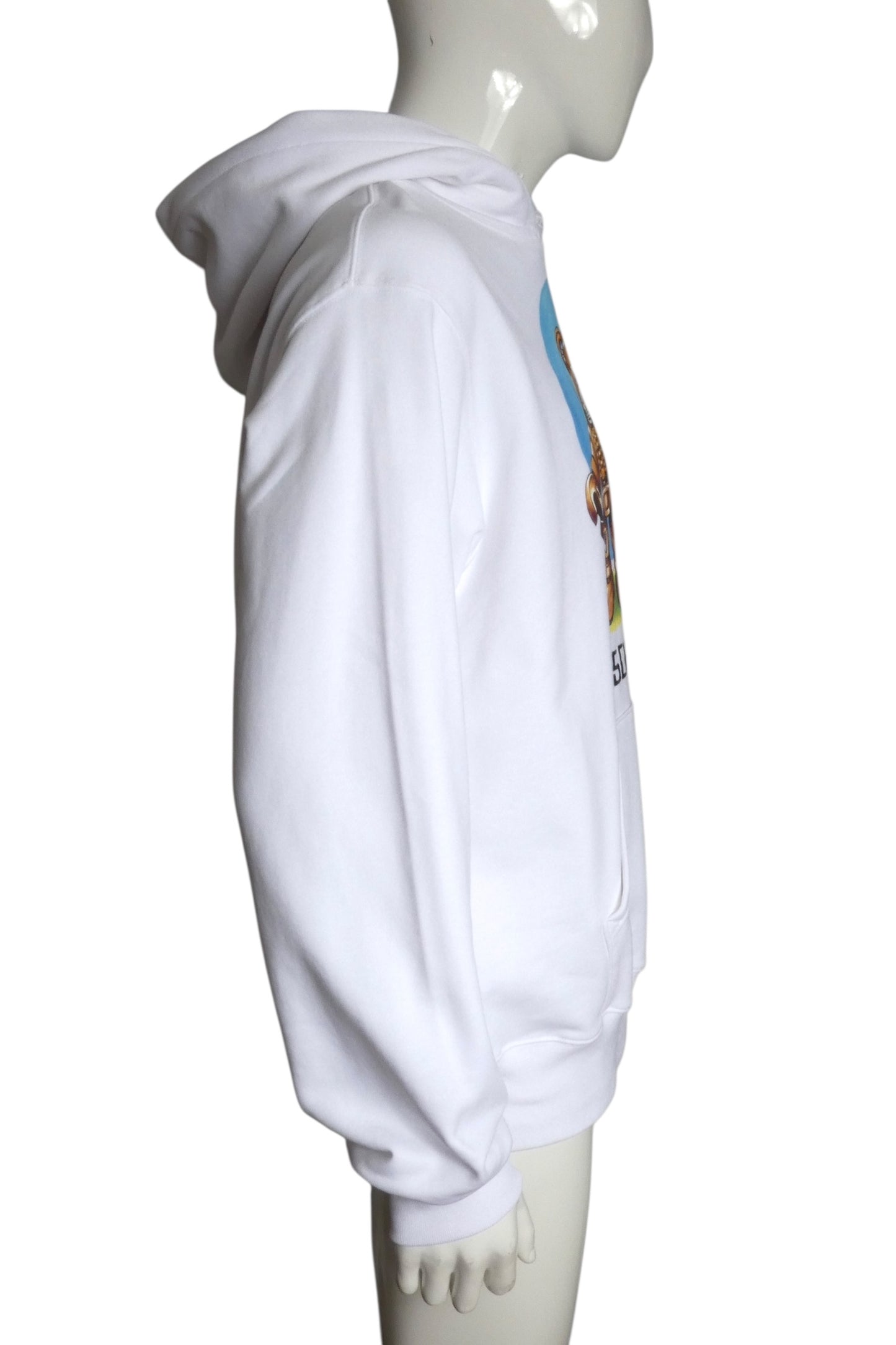 MOSCHINO COUTURE- NWT 2022 Graphic Print Hoodie Sweatshirt, Size Medium