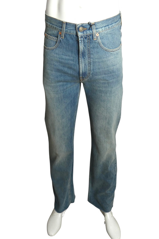 GUCCI- NWT 2023 Distressed Denim Jeans, Waist-30"