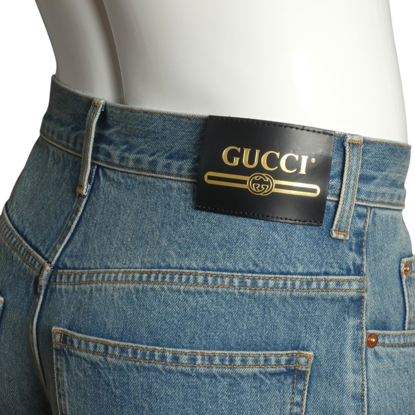 GUCCI- NWT 2023 Distressed Denim Jeans, Waist-30"
