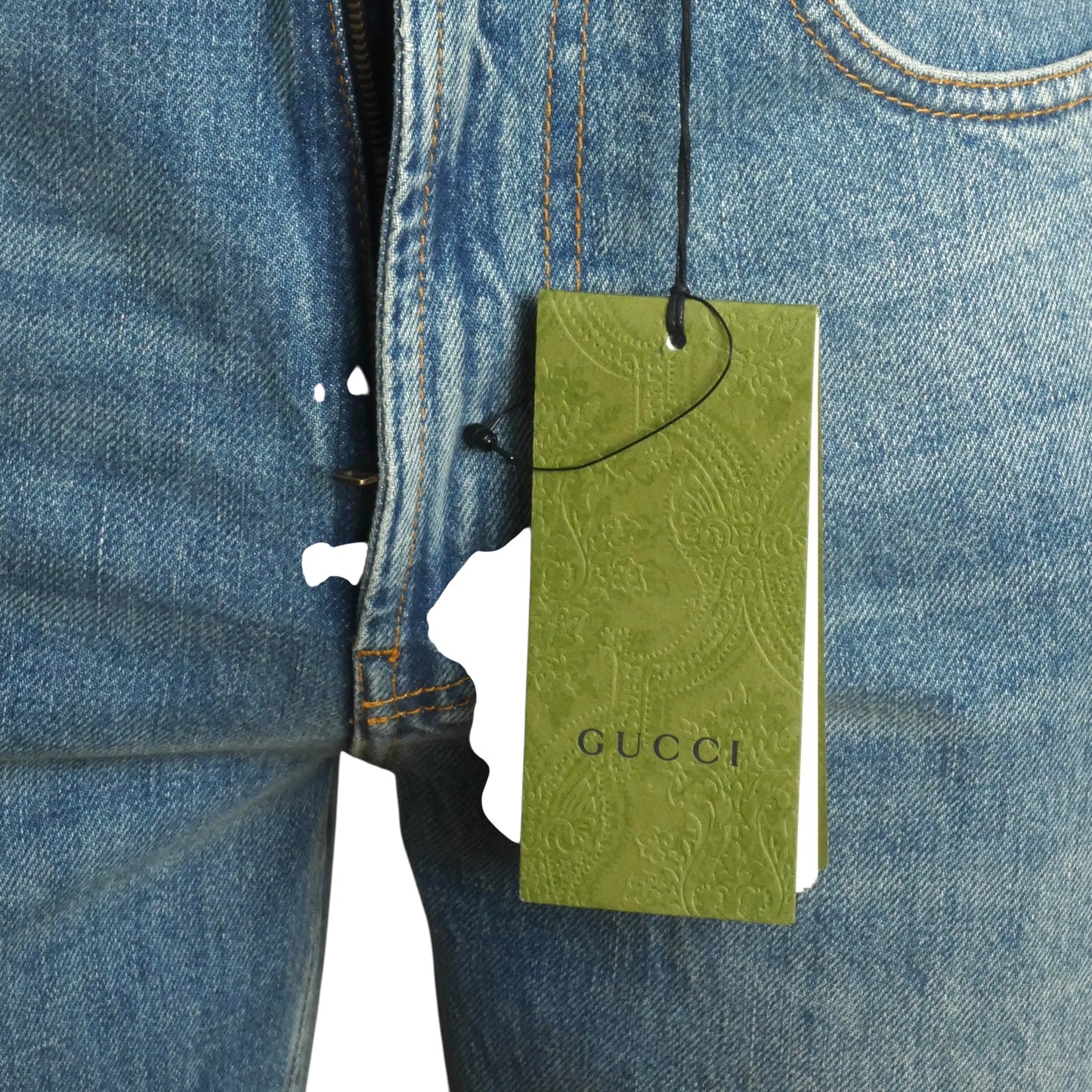 GUCCI- NWT 2023 Distressed Denim Jeans, Waist-30"