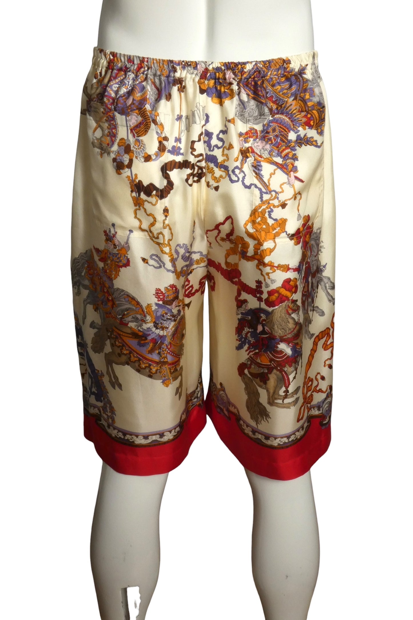 GUCCI- NWT 2023 Printed Silk Twil Loungs Shorts, Multiple Sizes Available