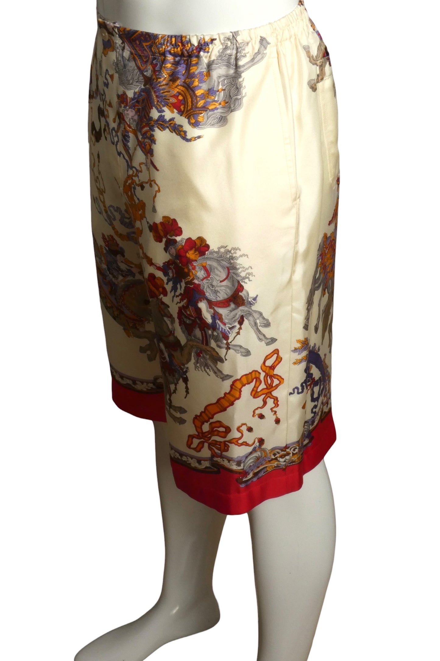 GUCCI- NWT 2023 Printed Silk Twil Loungs Shorts, Multiple Sizes Available