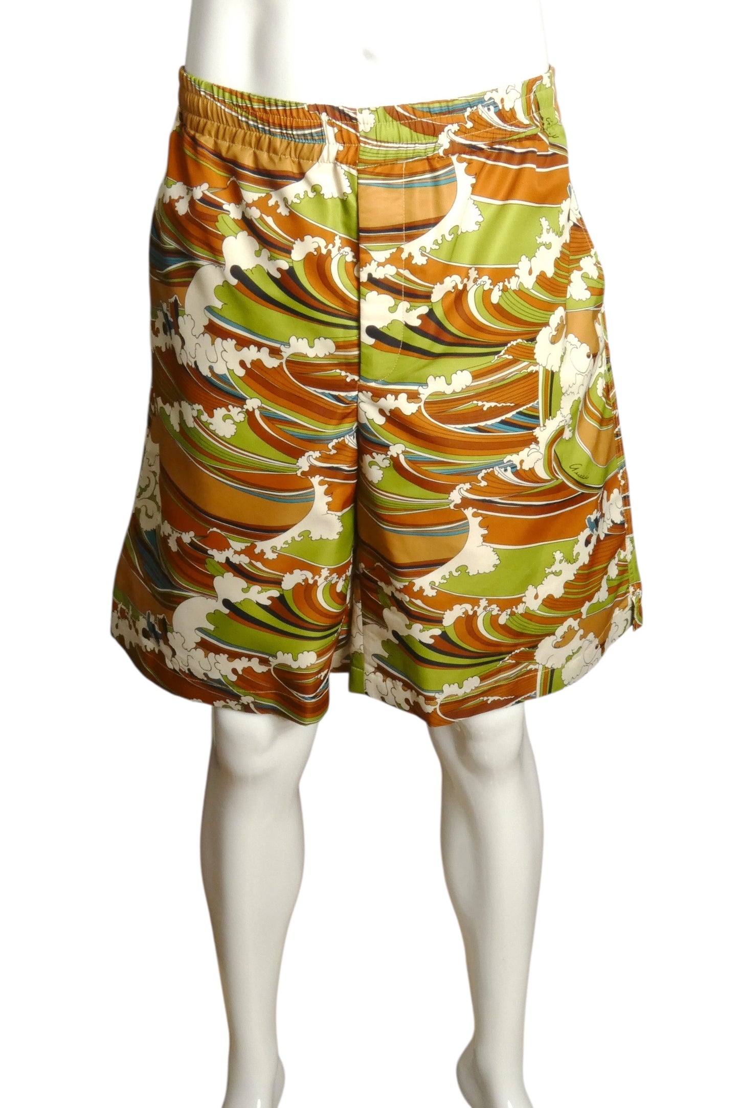 2023 NWT Striped "Waves" Swim Shorts, Size XL