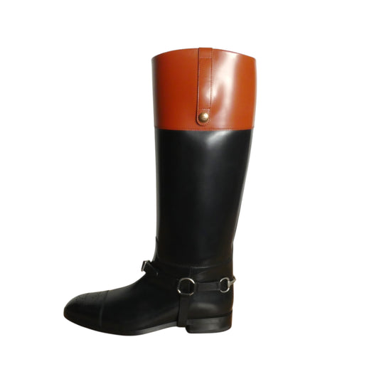 GUCCI-Zelda Harness Riding Boots, Size-UK 9.5