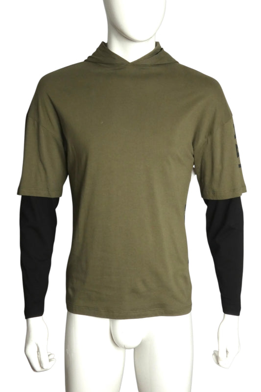 BALMAIN- NWT Layered Cotton L/S T-Shirt, Size Large