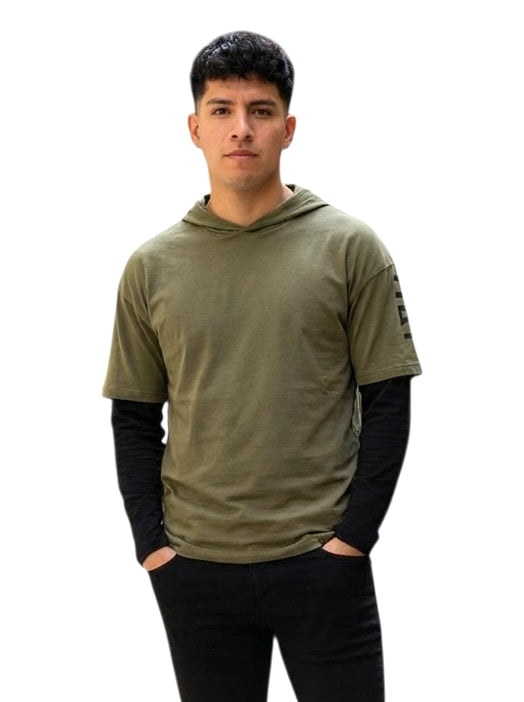 NWT Layered L/S T-Shirt, Size Large