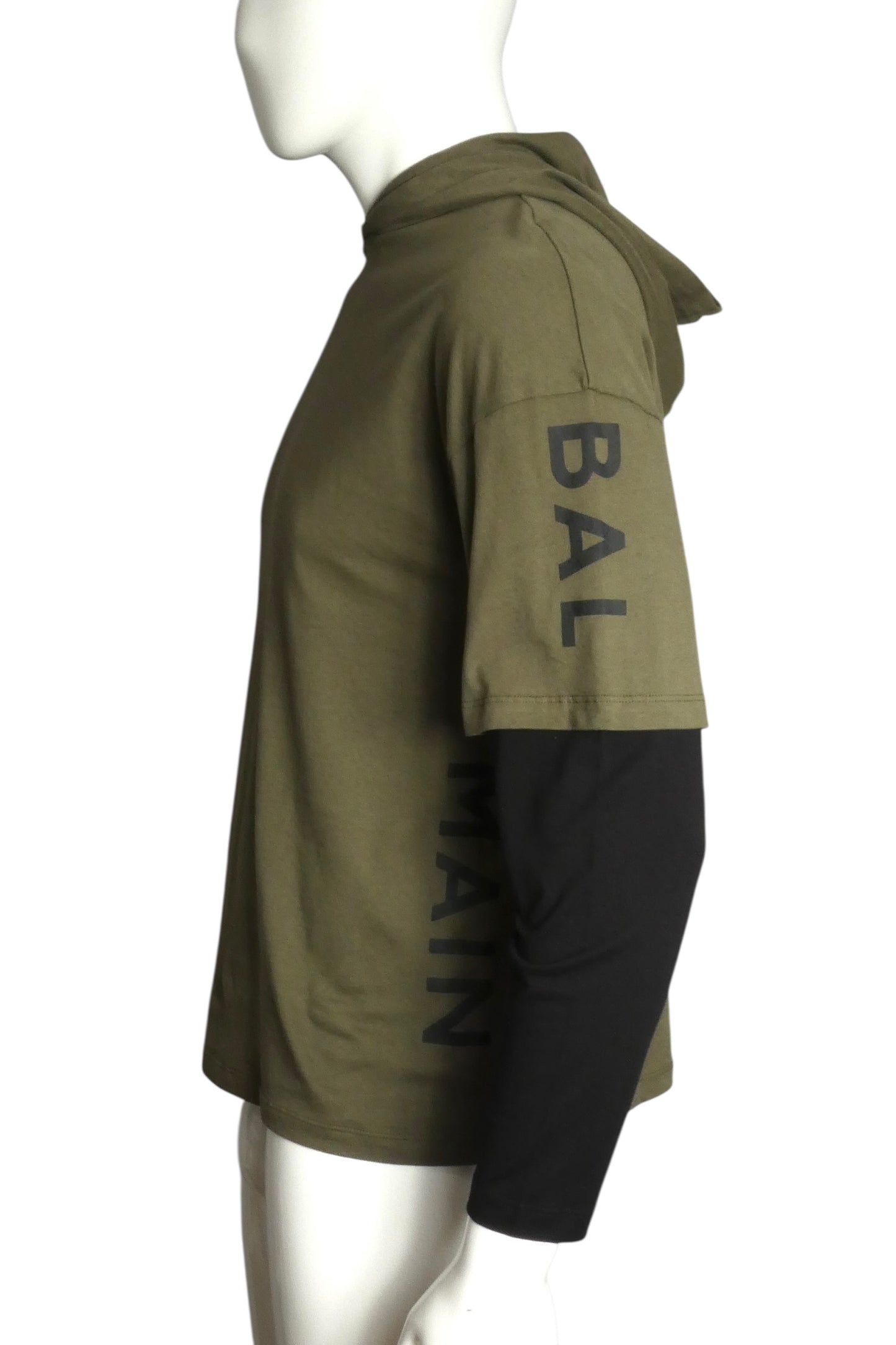 BALMAIN- NWT Layered Cotton L/S T-Shirt, Size Large