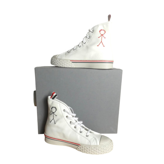 THOM BROWNE-NWT Collegiate high-top sneakers, Size-8.5