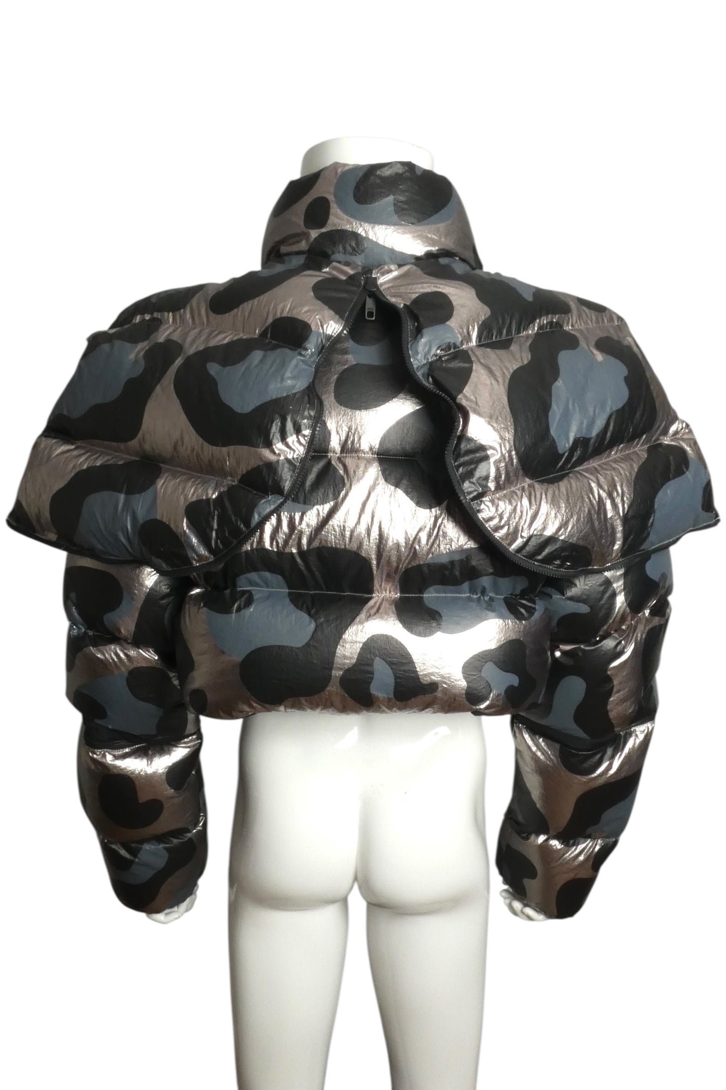 2021 NWT Metallic Puffer Coat, Size Small
