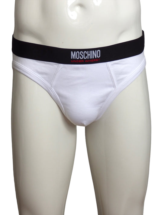 MOSCHINO UNDERWEAR- NIB White Micro Brief, W-34