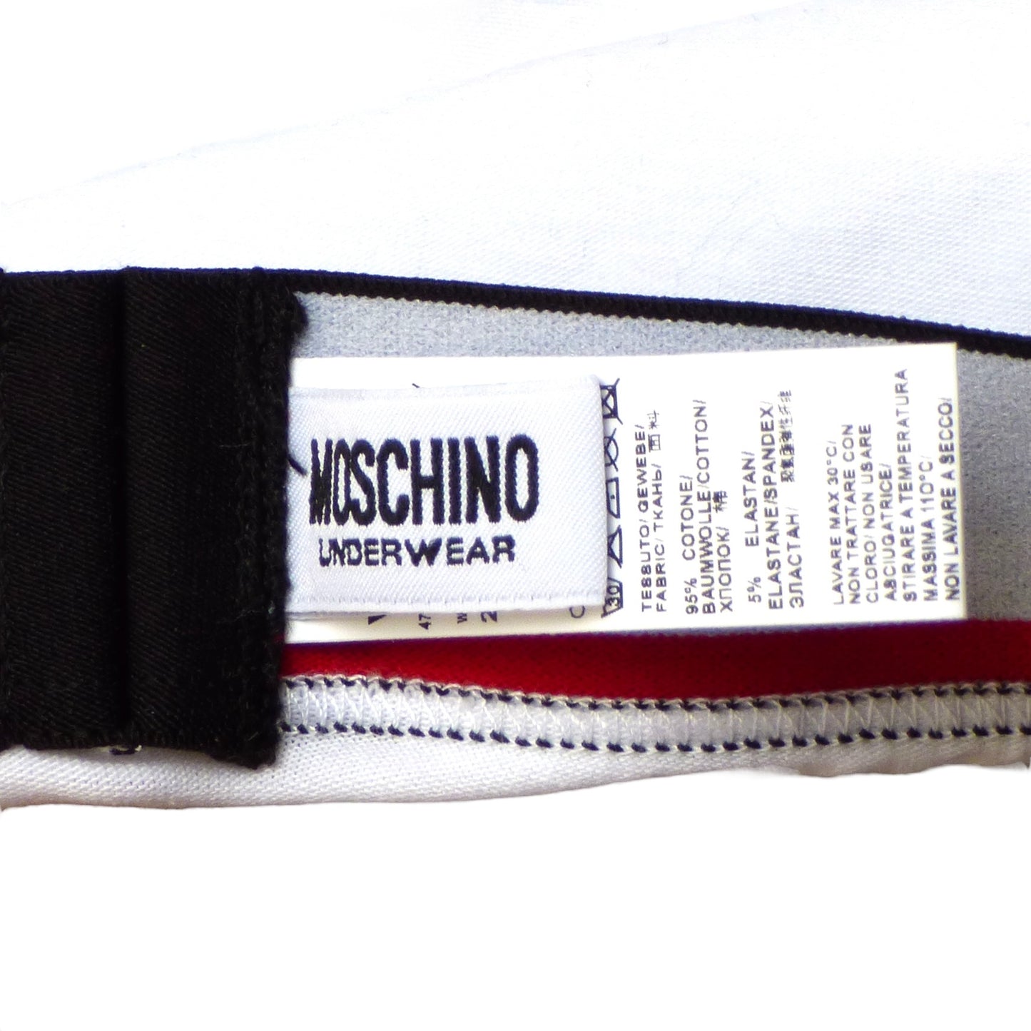 MOSCHINO UNDERWEAR- NIB White Micro Brief, W-34