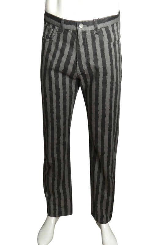 KENZO- NWT 2020 Grey Striped Cotton Pants, Waist-32"
