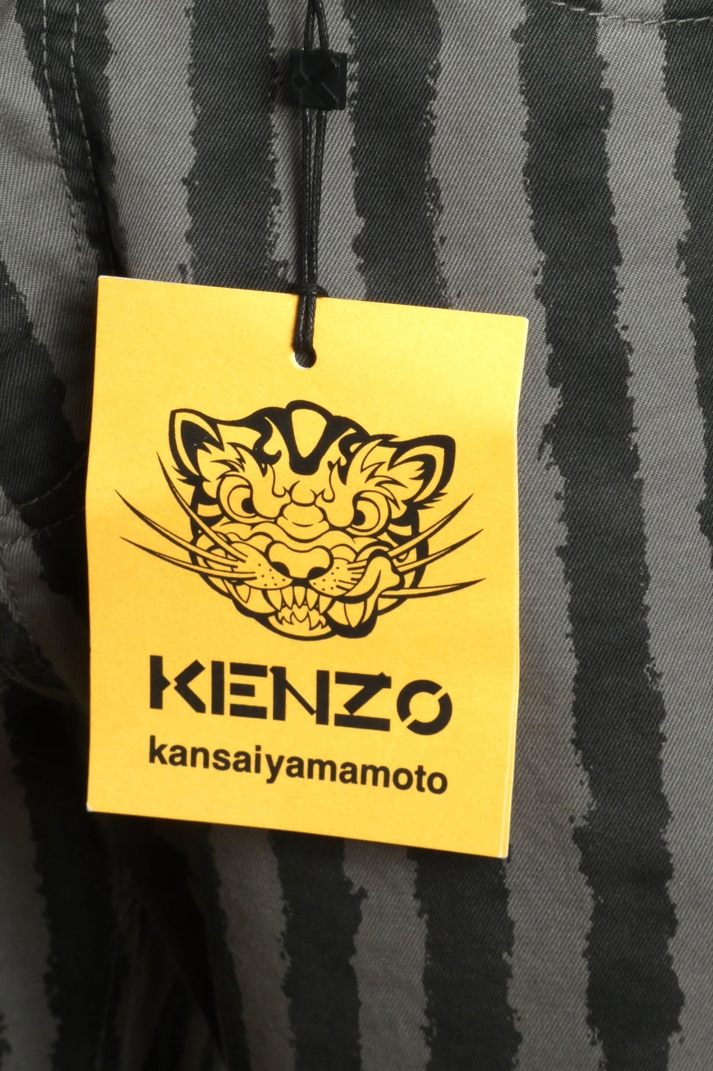 KENZO- NWT 2020 Grey Striped Cotton Pants, Waist-32"