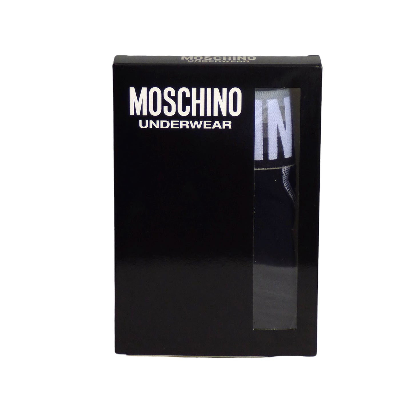 MOSCHINO UNDERWEAR- NIB Black Top Stitch Brief, W-26