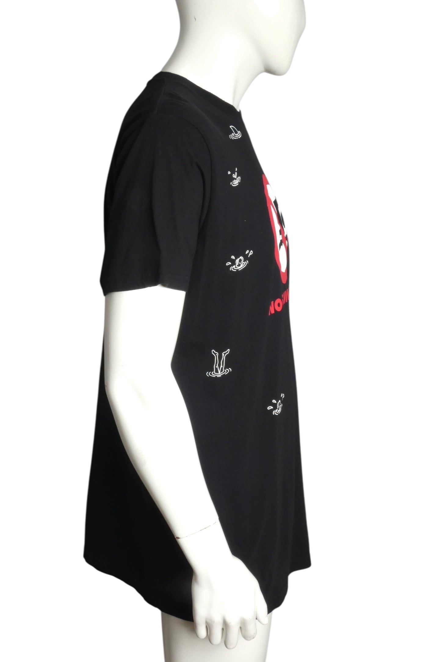 Black "No Swimming" T-Shirt, Size Large