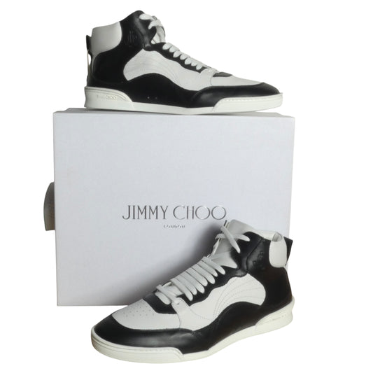 JIMMY CHOO-NWT Rob High Top Sneakers, Size-43.5
