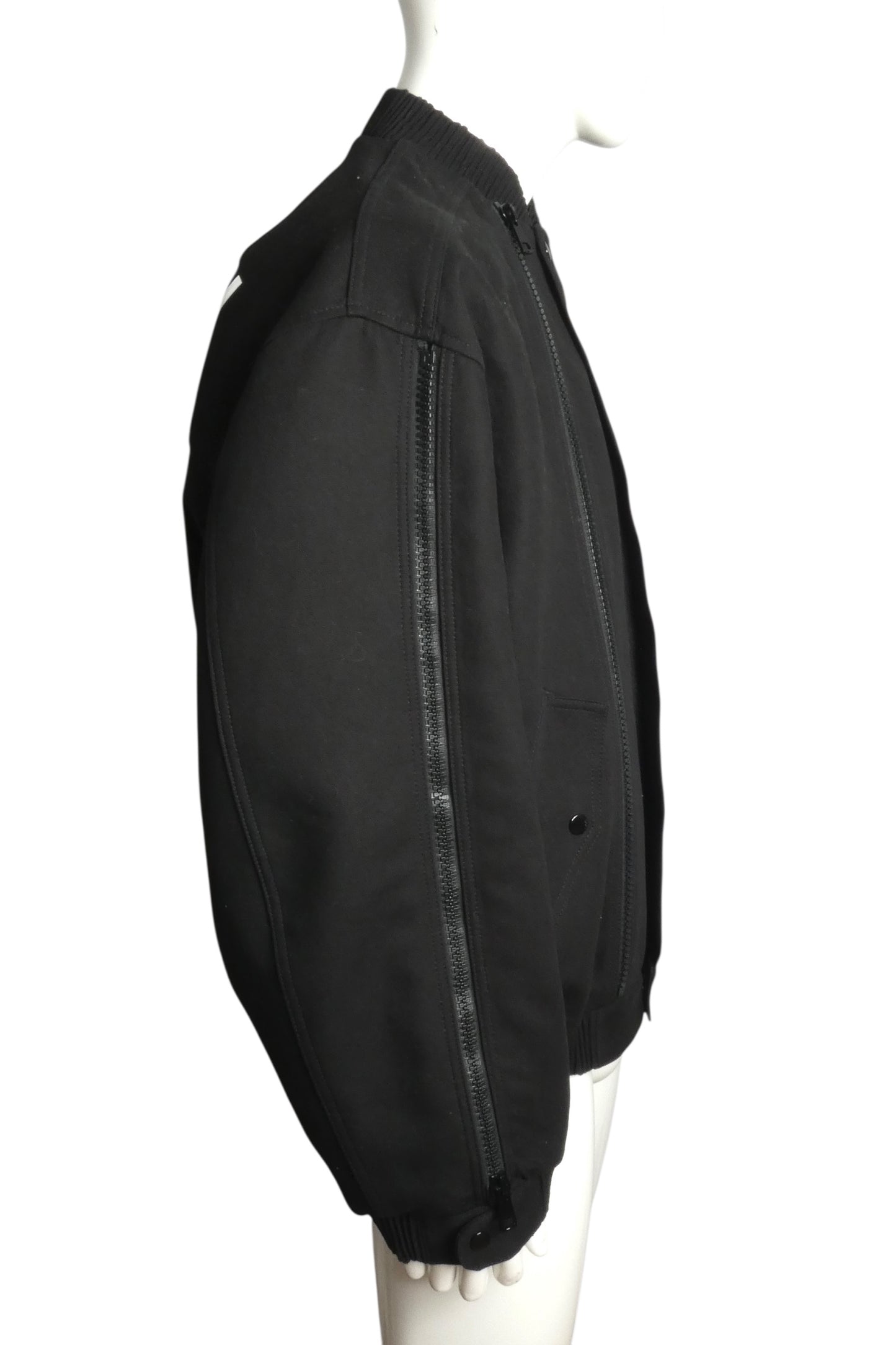 2022 NWT Metamorfosi Black Cotton Twill Coat, Size Large