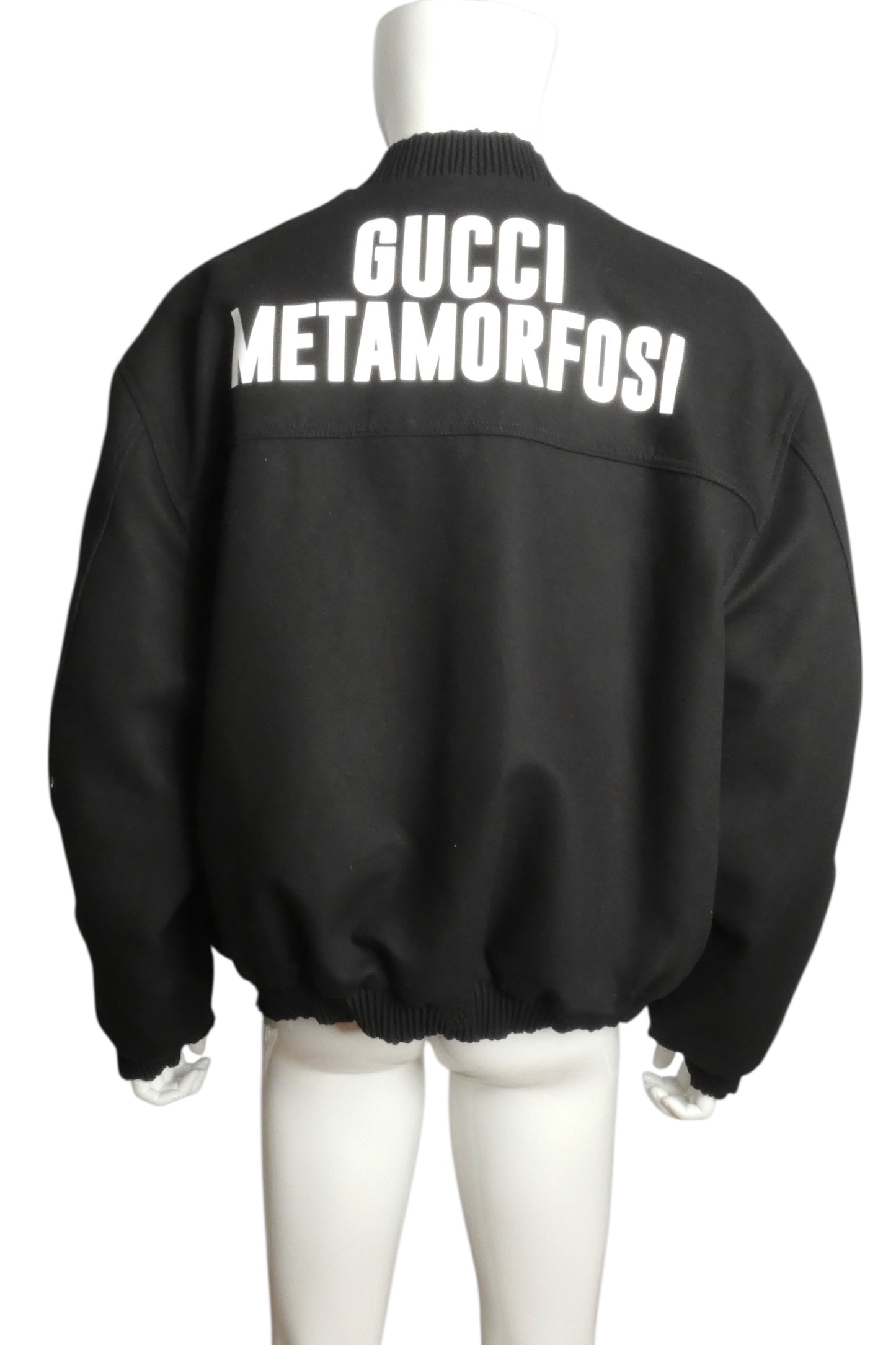 2022 NWT Metamorfosi Black Cotton Twill Coat, Size Large